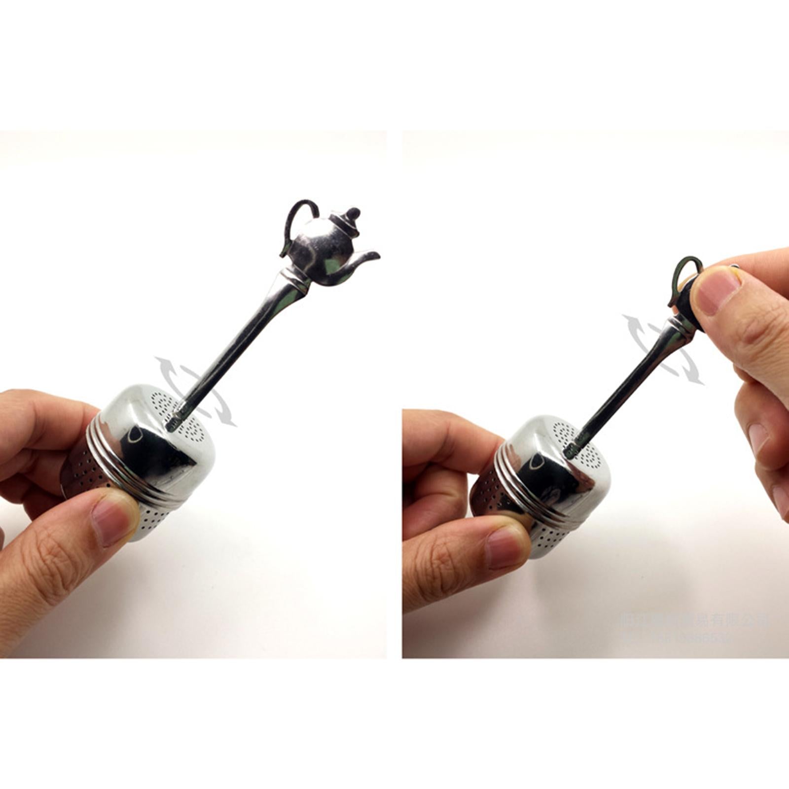 5xTea Strainer with Handle Tea Steeper for Loose Tea Cup and Teapot Home