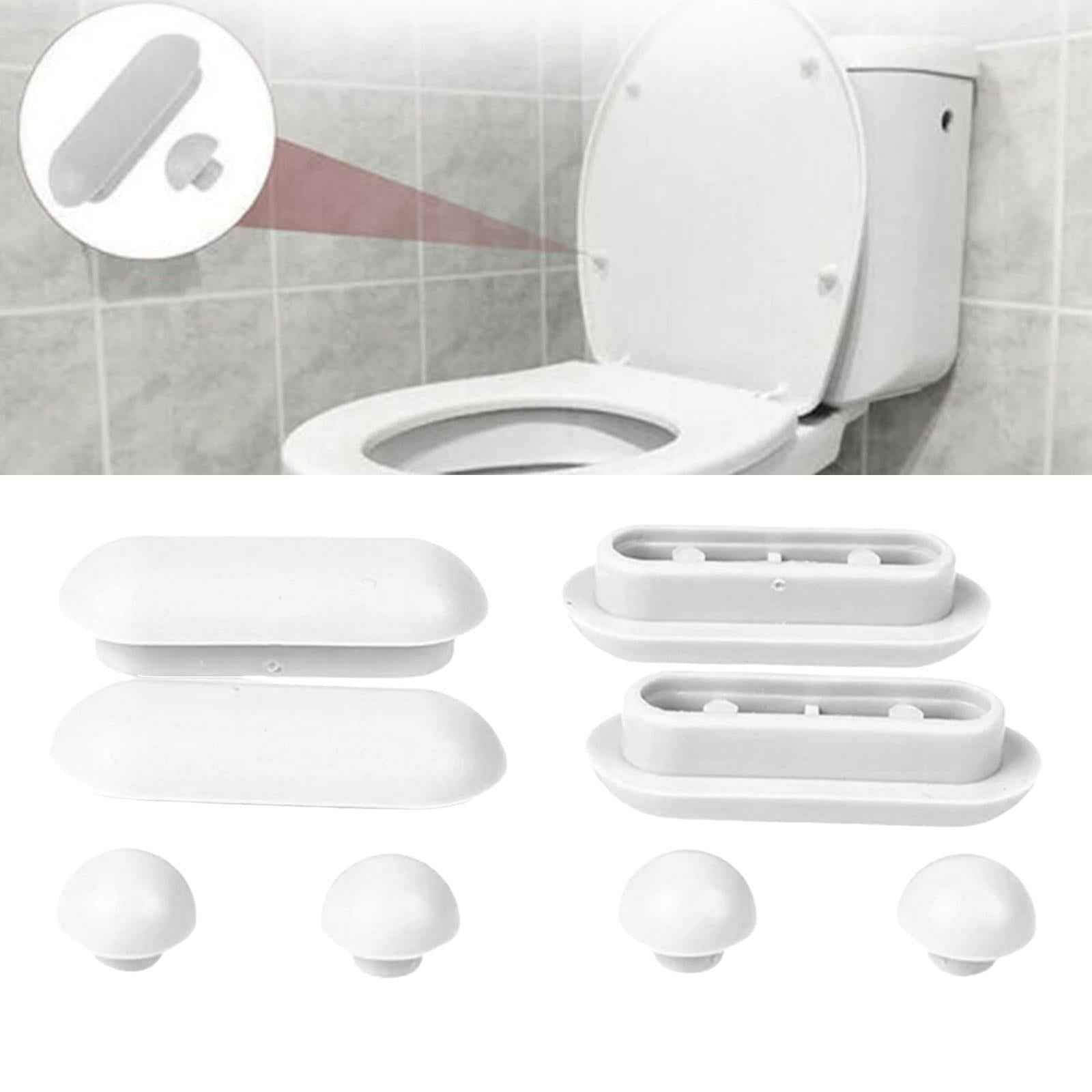Bidet Toilet Lid Bumpers Replacement Kit Toilet Accessories for Hotel Home White