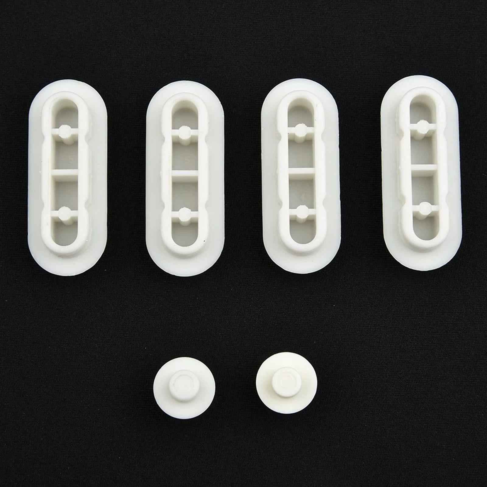 Bidet Toilet Lid Bumpers Replacement Kit Toilet Accessories for Hotel Home White
