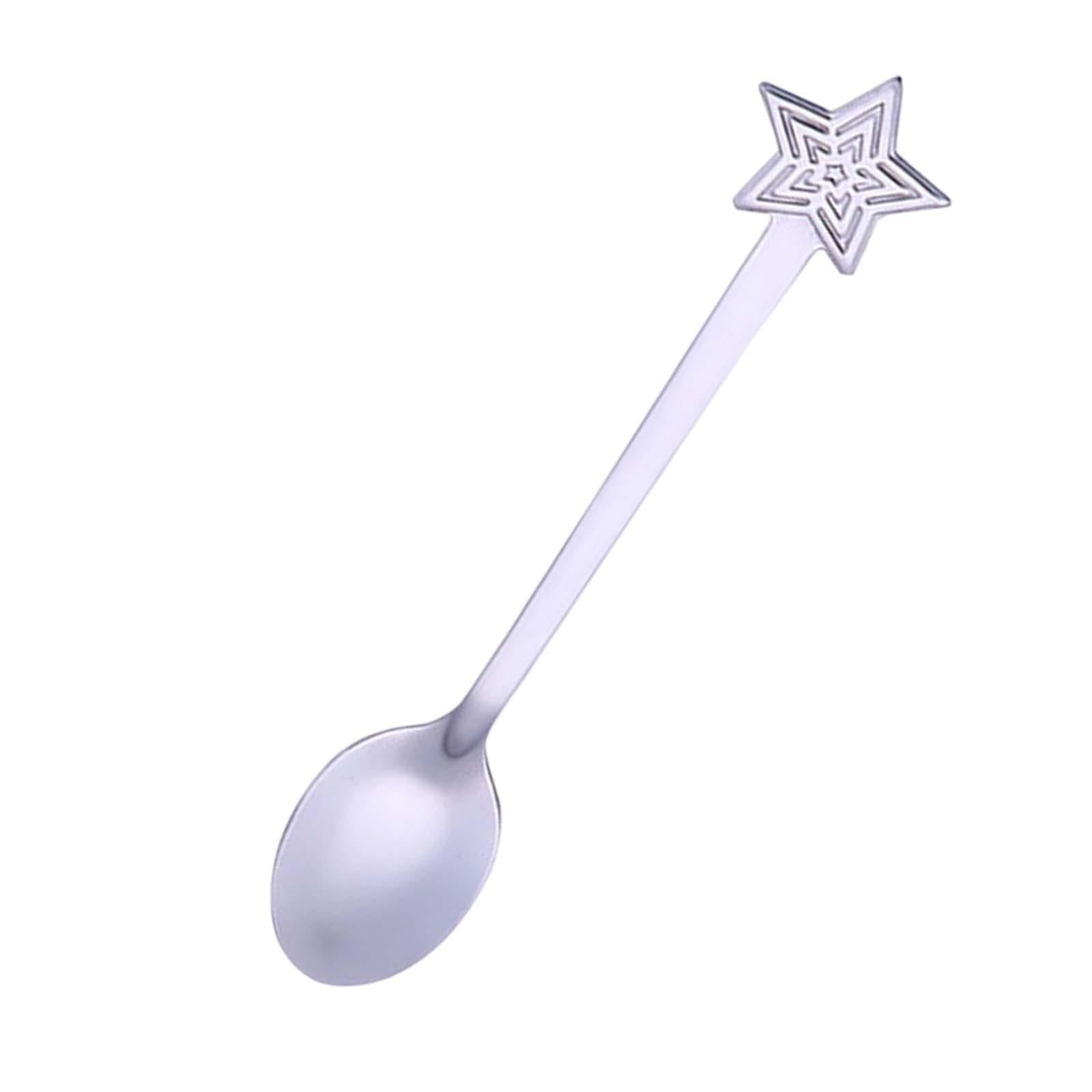 3x4 Pieces Stainless Steel Teaspoons Tableware for Cake Ice Cream Cappuccino