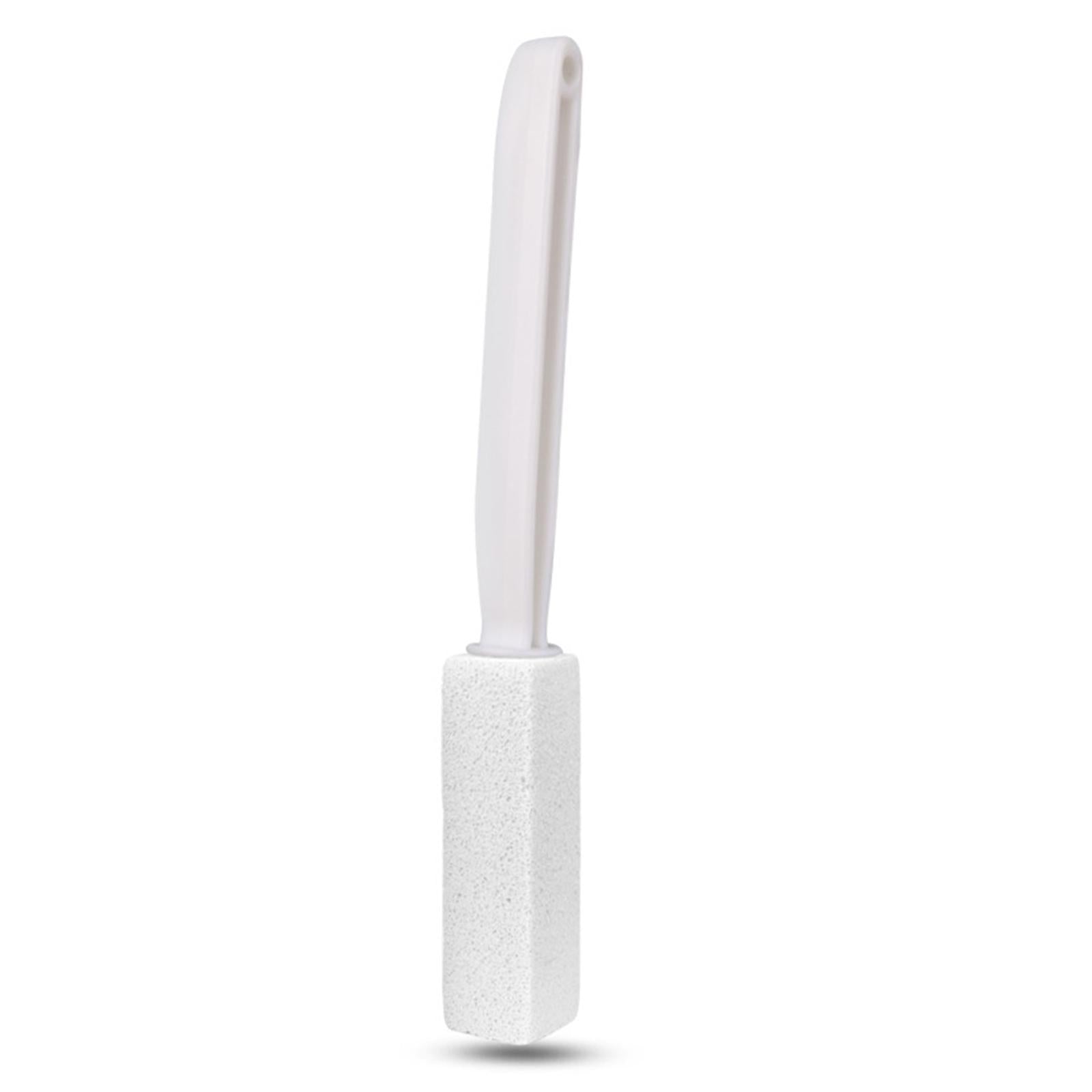 2xPumice Stone Toilets Brush with Handle for Rust Grill Feet Care Bath Pool White 20.5cm