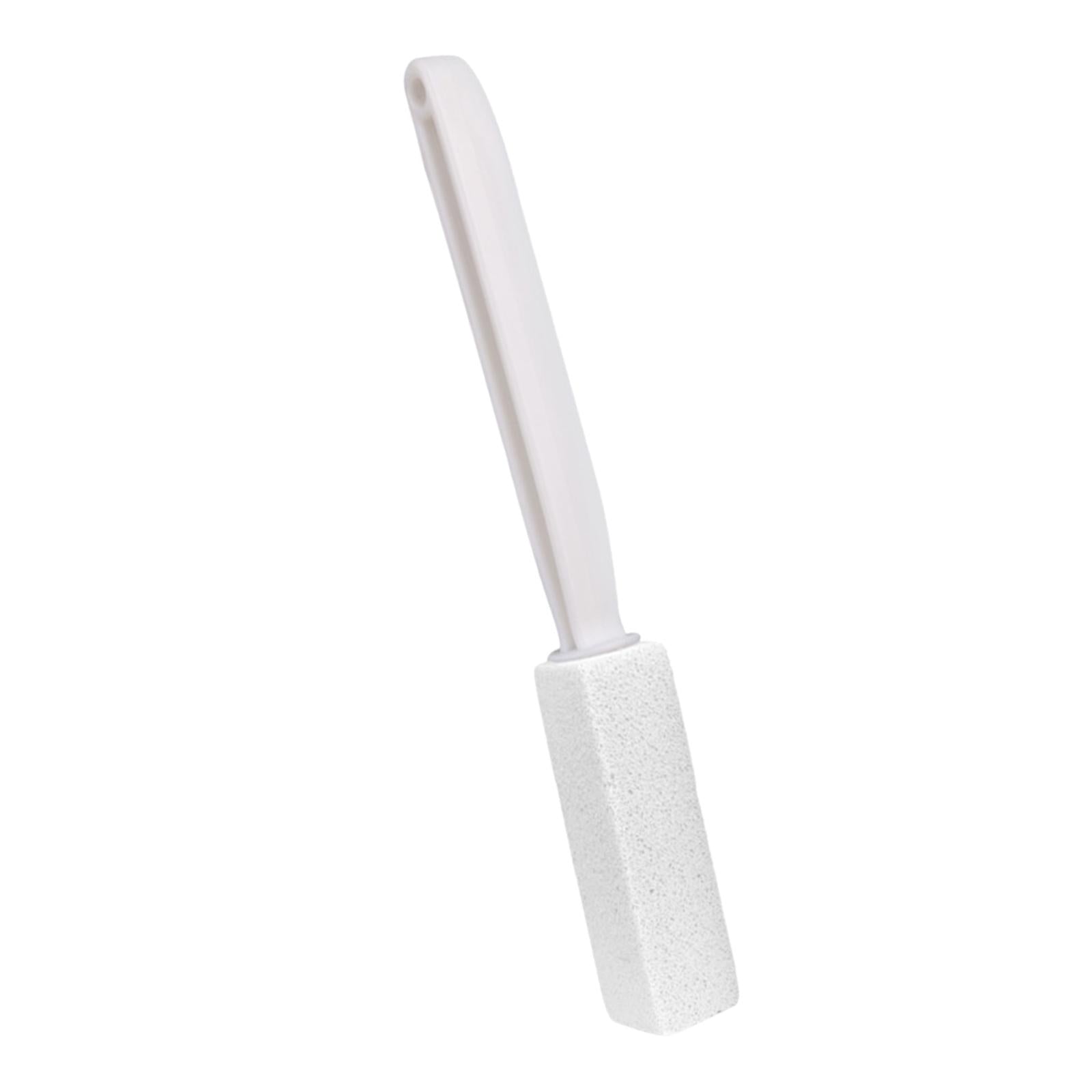 2xPumice Stone Toilets Brush with Handle for Rust Grill Feet Care Bath Pool White 20.5cm