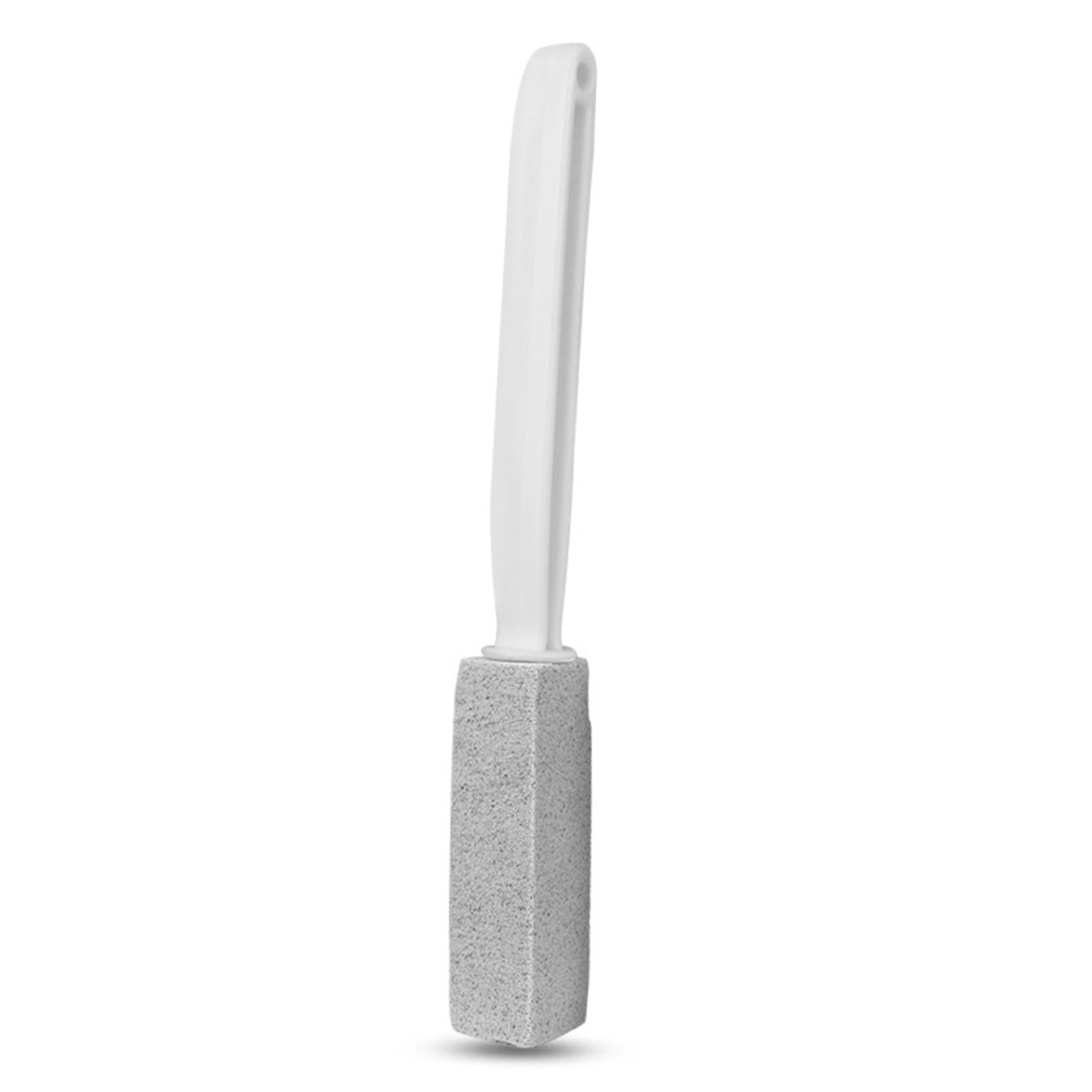 4xPumice Stone Toilets Brush with Handle for Rust Grill Feet Care Bath Pool Gray 20.5cm