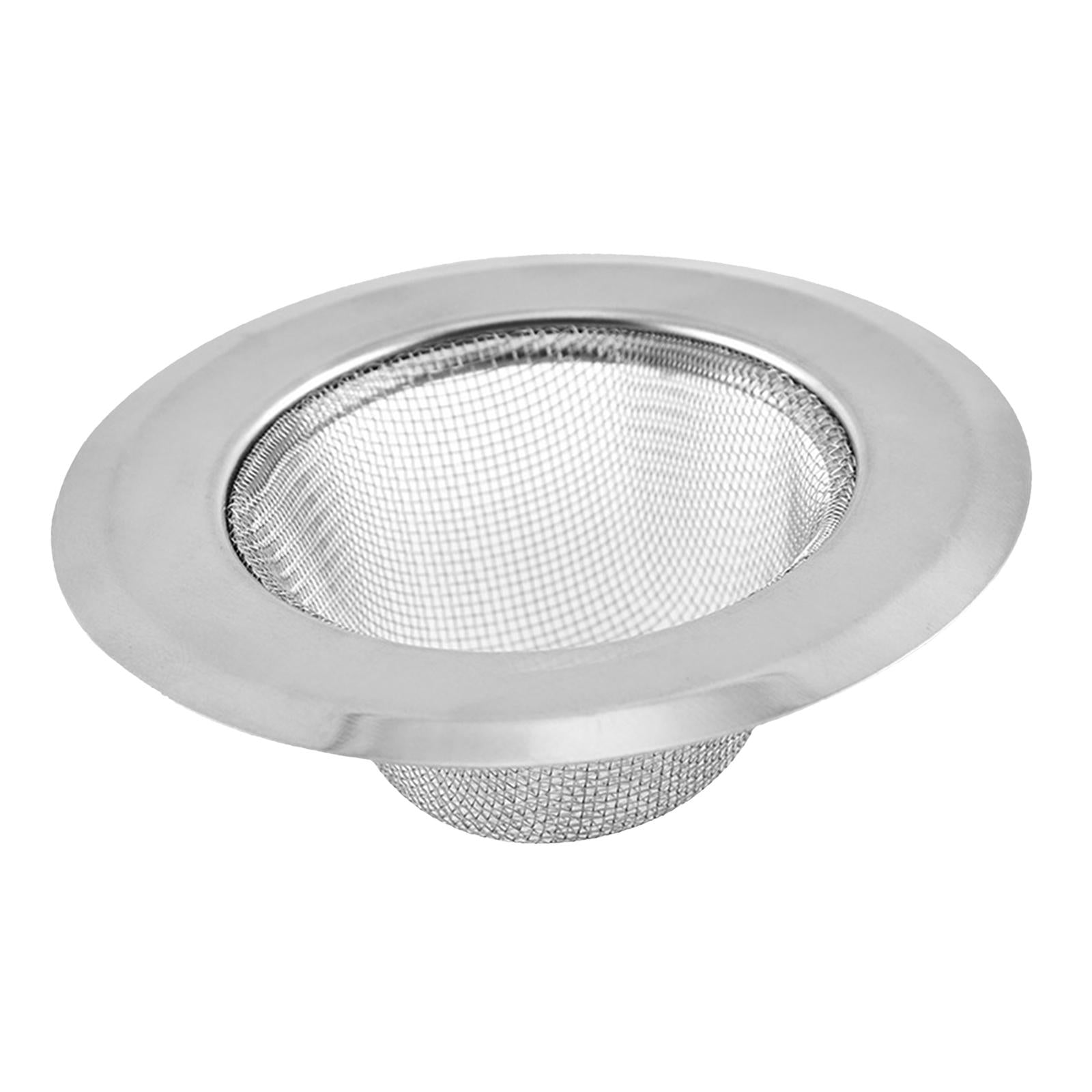 2xKitchen Sink Strainer Thicken Edge Metal for Wash Basin Bathroom Bathtub L
