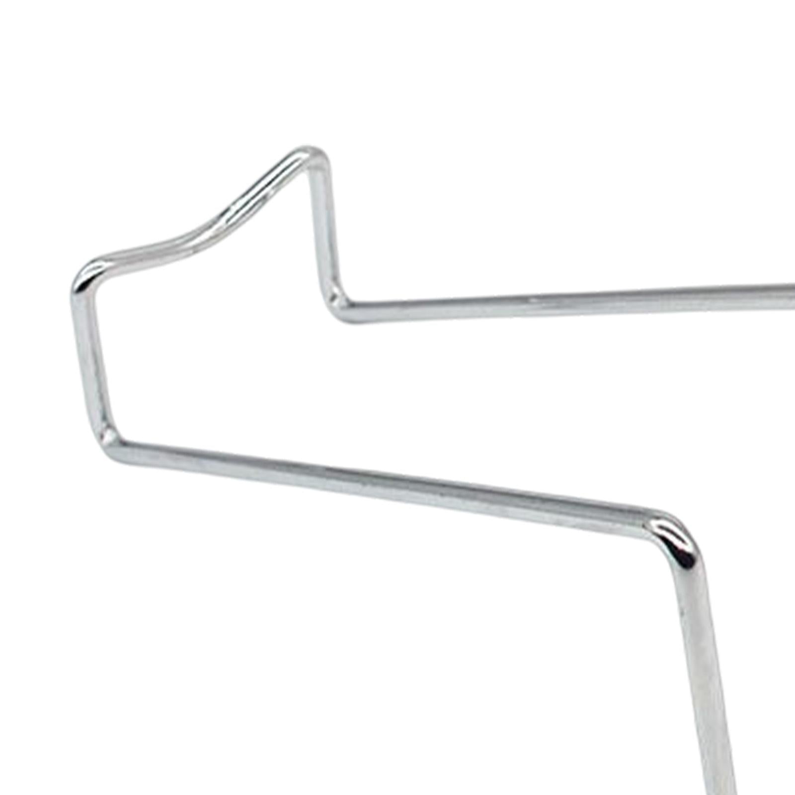 4xBottle Holder Display Shelf Storage Rack Bottle Display for Kitchen Argent