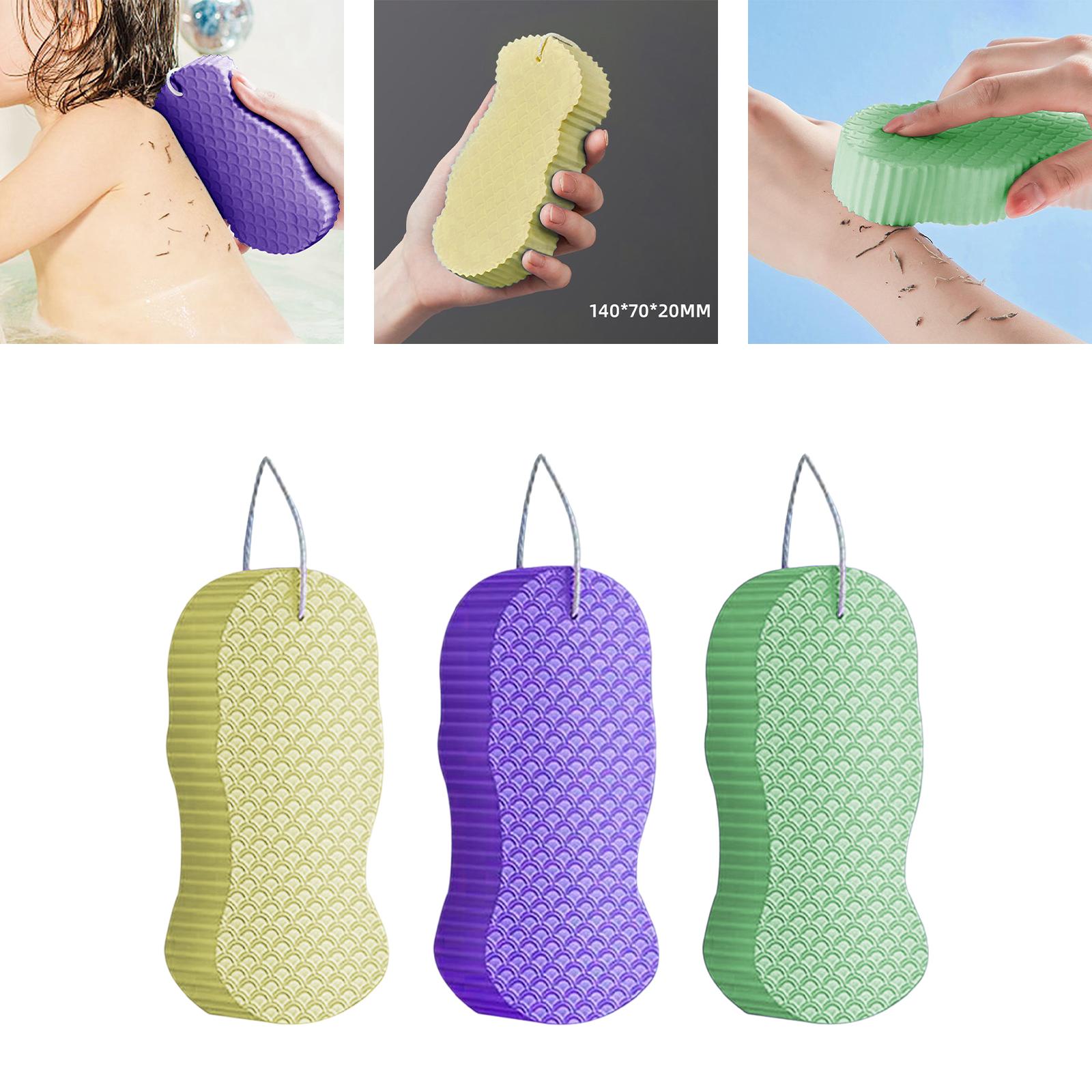 5xBrush Sponge SPA Exfoliating Bathing Accessories Reusable Yellow