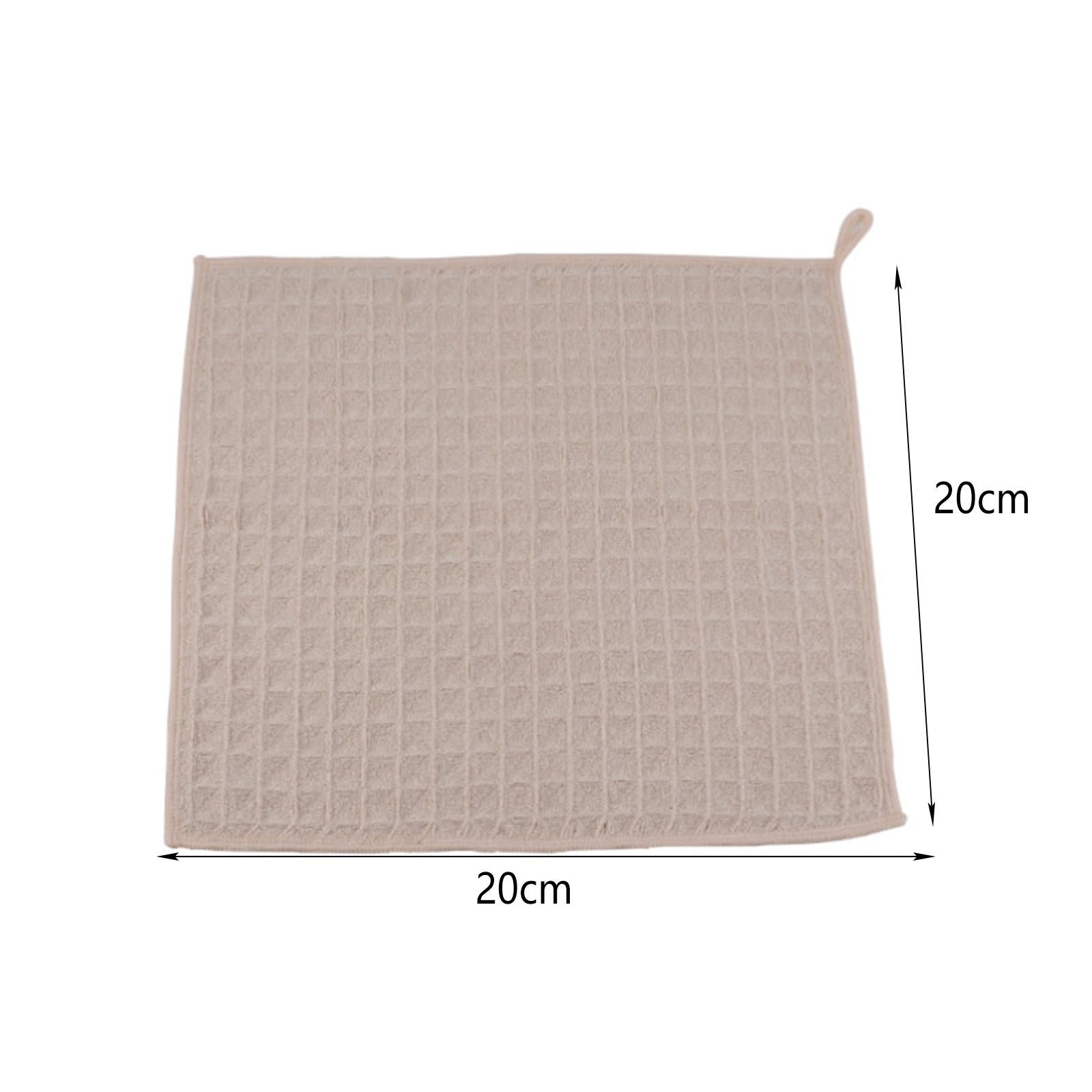3xMultipurpose Coffee Cloth Fast Drying Washcloths for Kitchen Indoor Shop Apricot