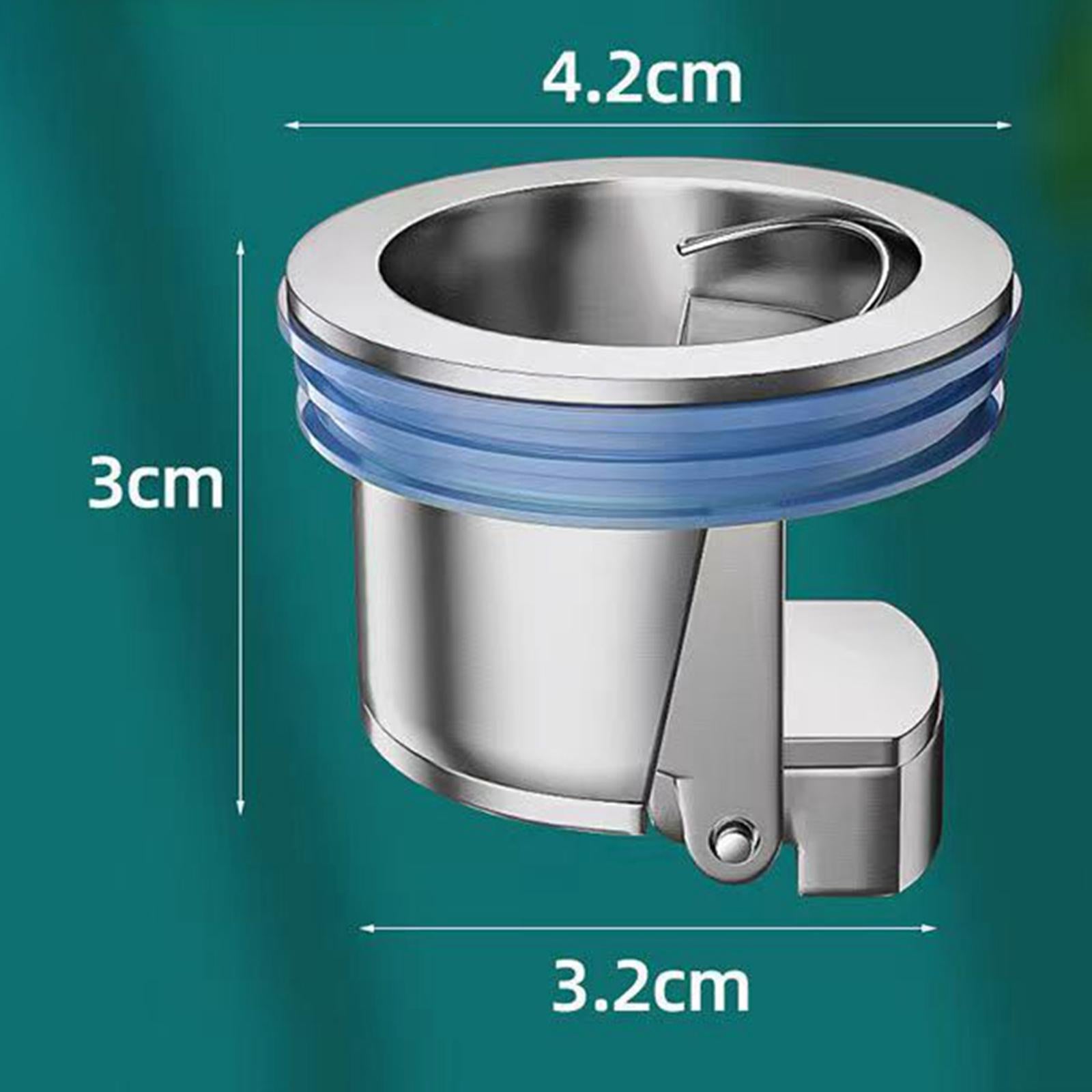 4xShower Drain Portable Drain Plug Sink Strainer for Wash Basin Floor Drain plating