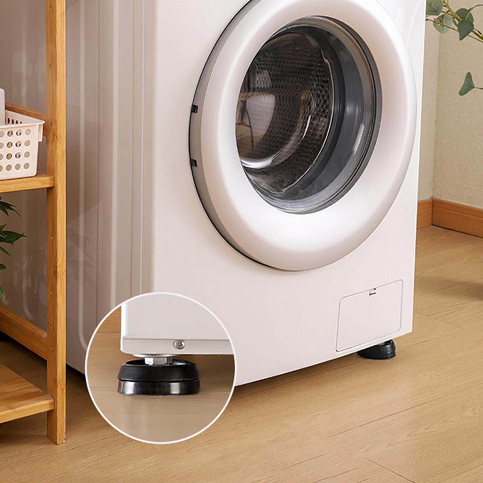2x4Pcs Anti Vibration Pads Bed Risers Prevent Walking for Bed Chair Cabinet