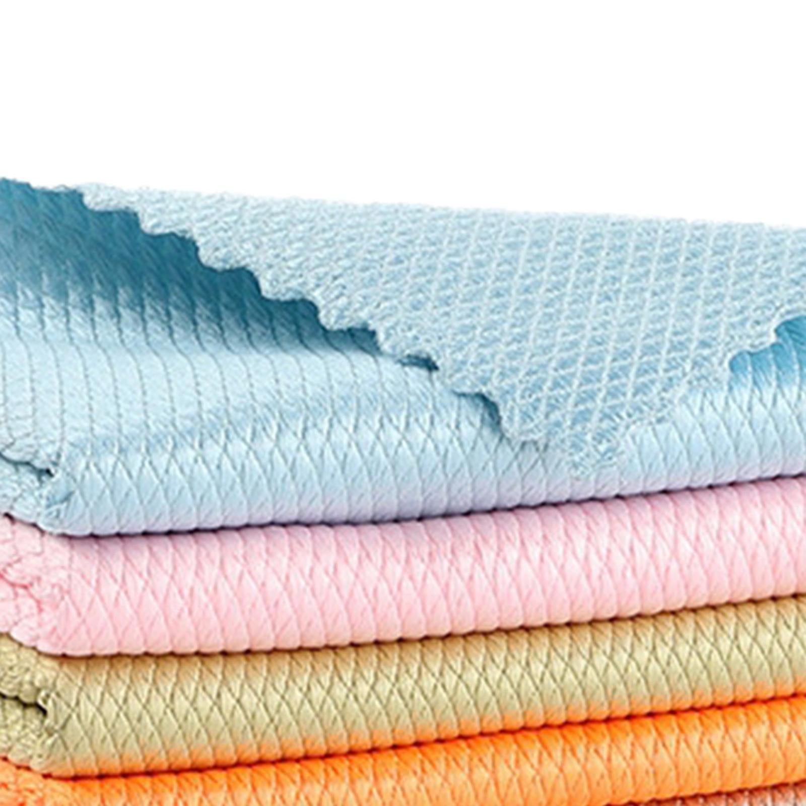 4x5x Polyester Cleaning Cloth Dishcloth Quick Drying for Toilet Sinks Shower 30cmx40cm