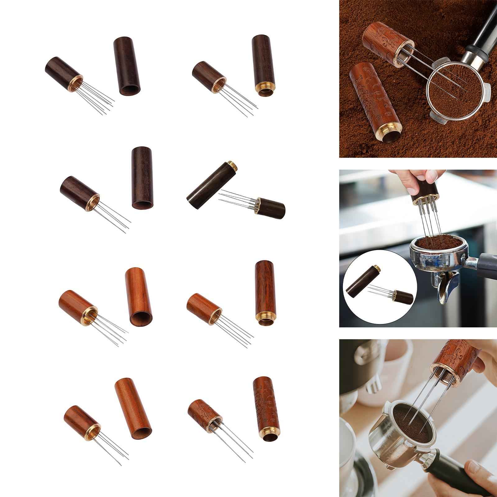 Coffee Tamper Distributor Coffee Distributor Leveler Wood for Hotel Home 8 pins ordinary