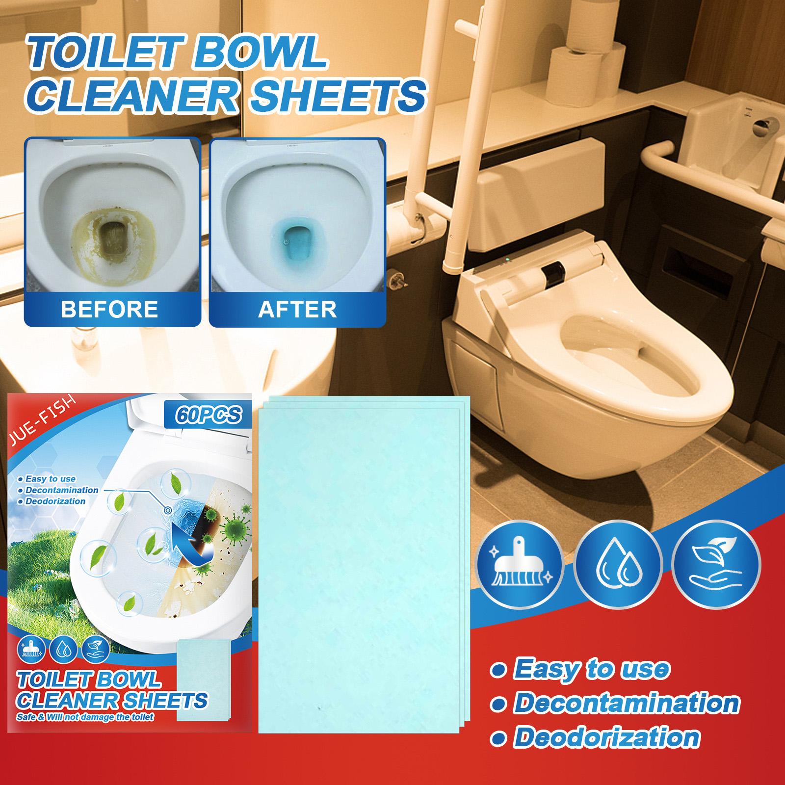 2x60Pcs Toilet Cleaners Bathroom Gadgets for Tiles Household Toilet Bowl