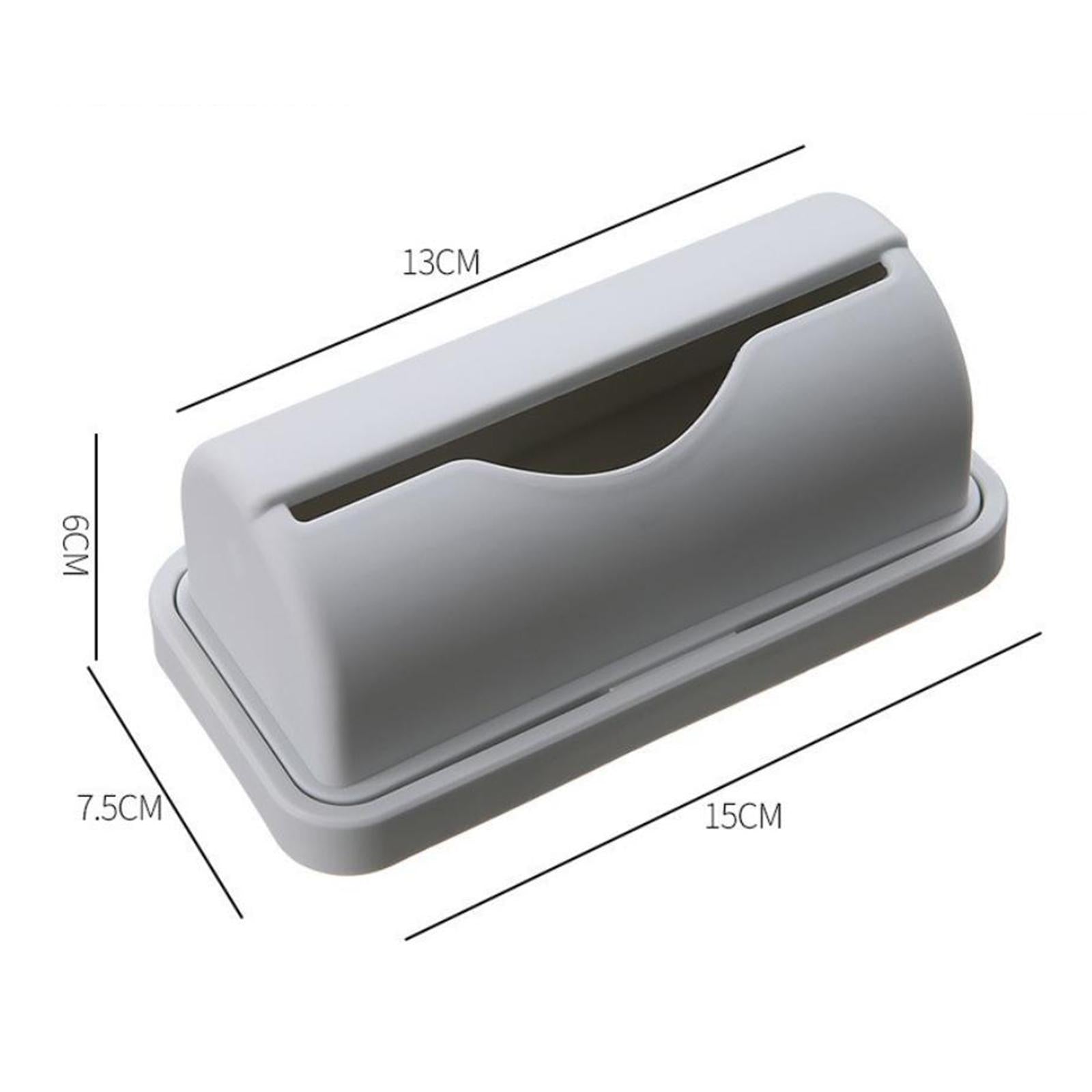 4xWall Mount Trash Bag Dispenser Hanging for Living Room Cabinet Ornament Grey