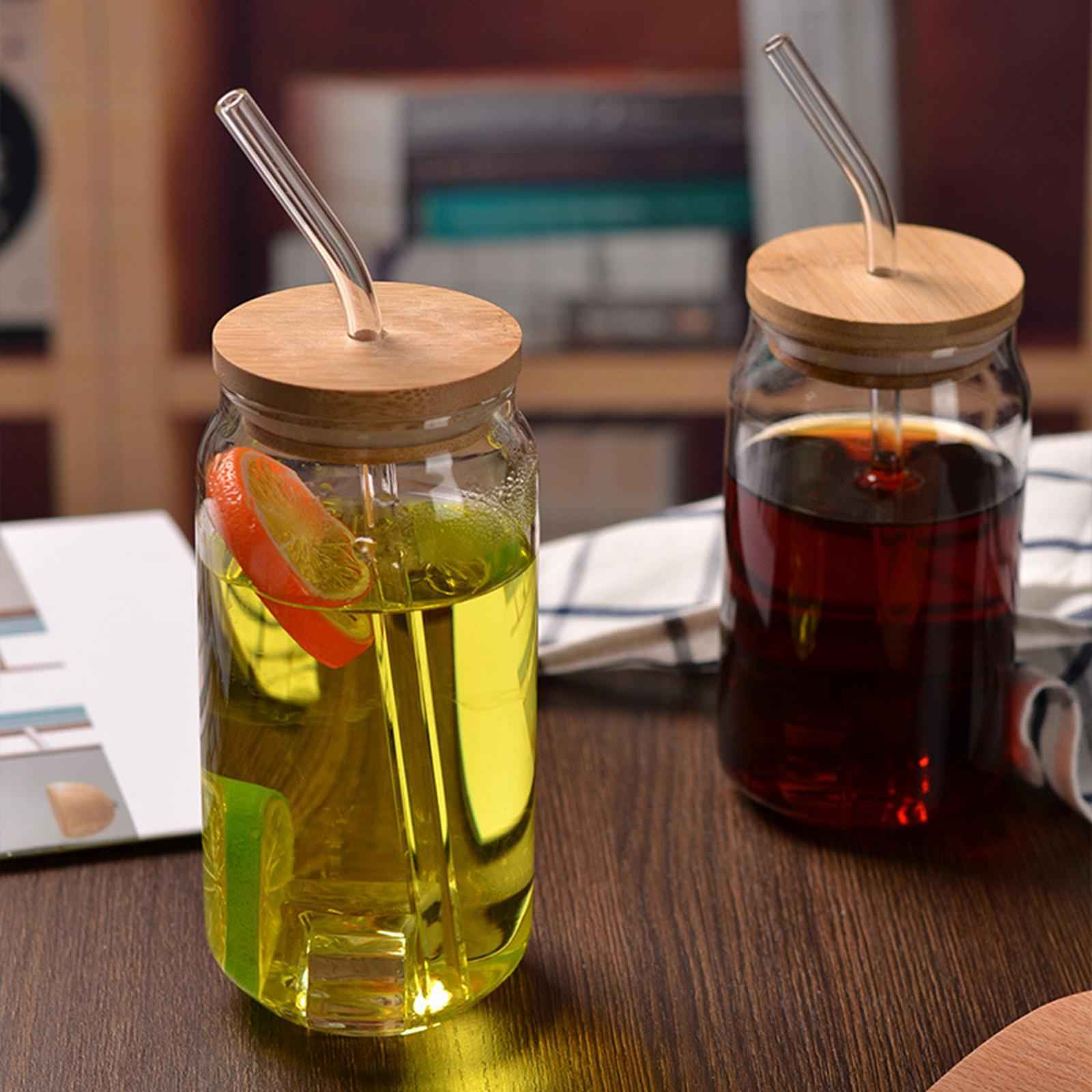 2xHousehold Transparent Bubble Tea Cup Reusable Clear for Home Holiday 380ml