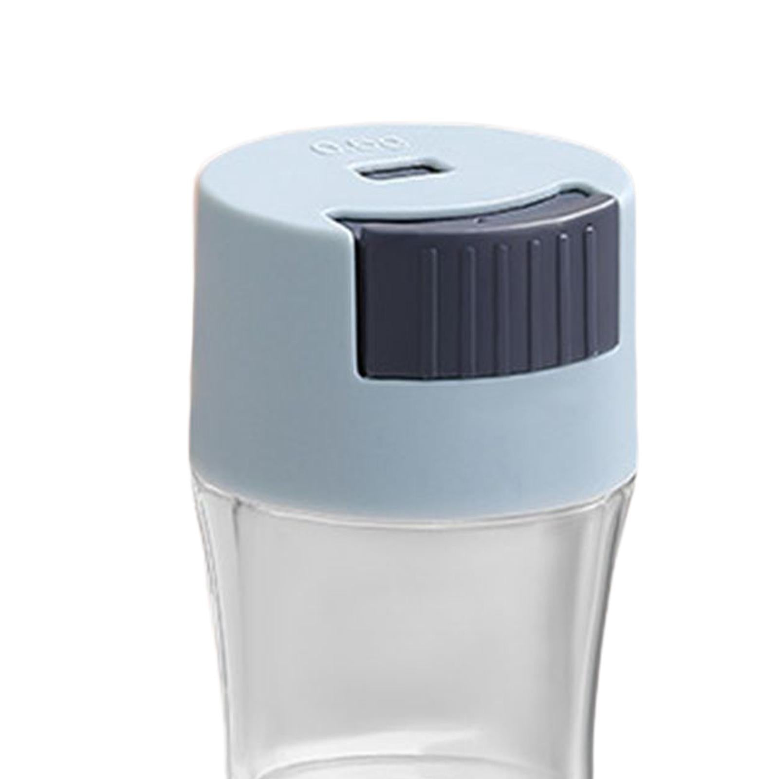 2xQuantitative Seasoning Bottle Salt Pepper Shaker for Kitchen Barbecue Pepper Blue
