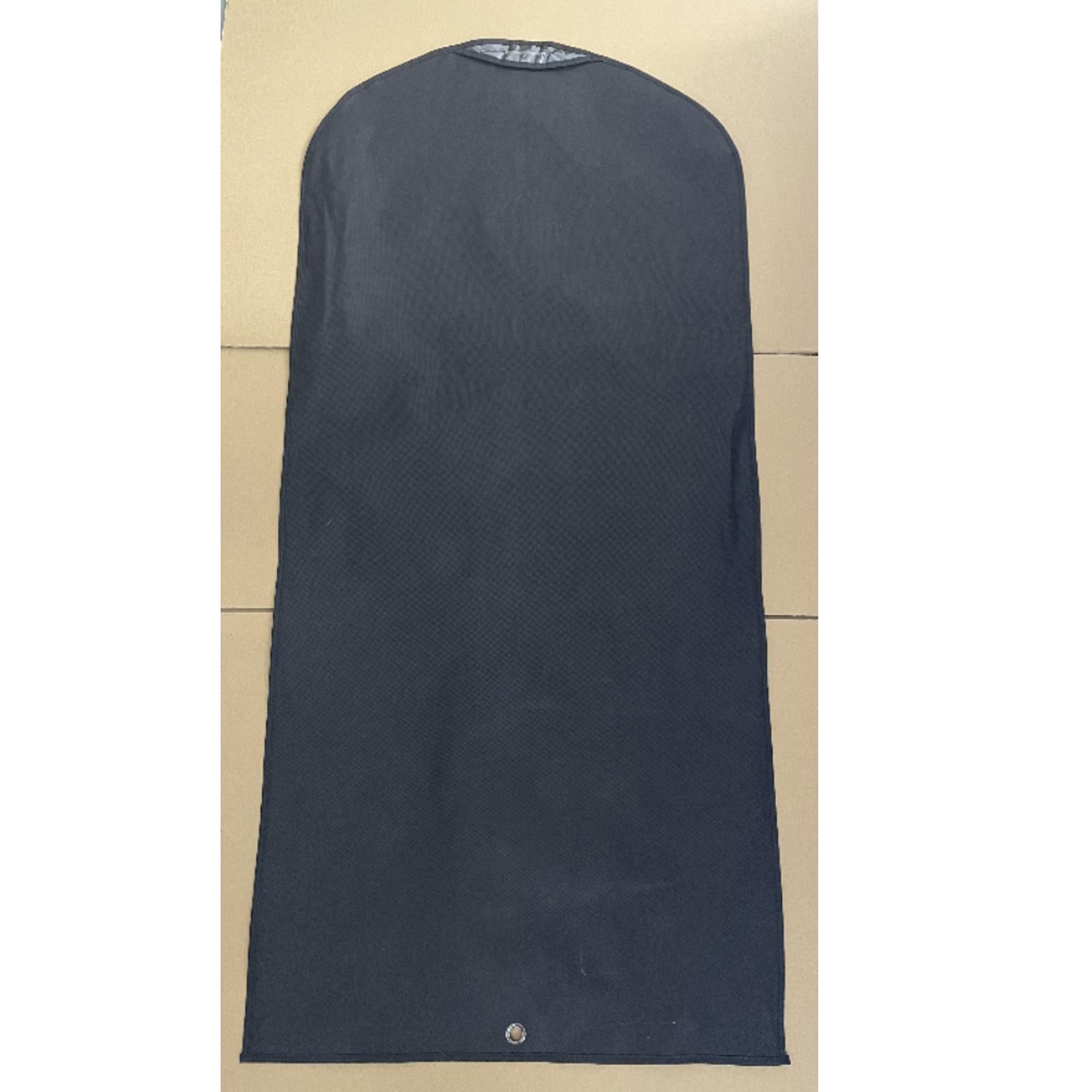 3xHanging Garment Bags Dress Bag Dustproof Bag Men Suits Cover for suits Shirts Black 100cm