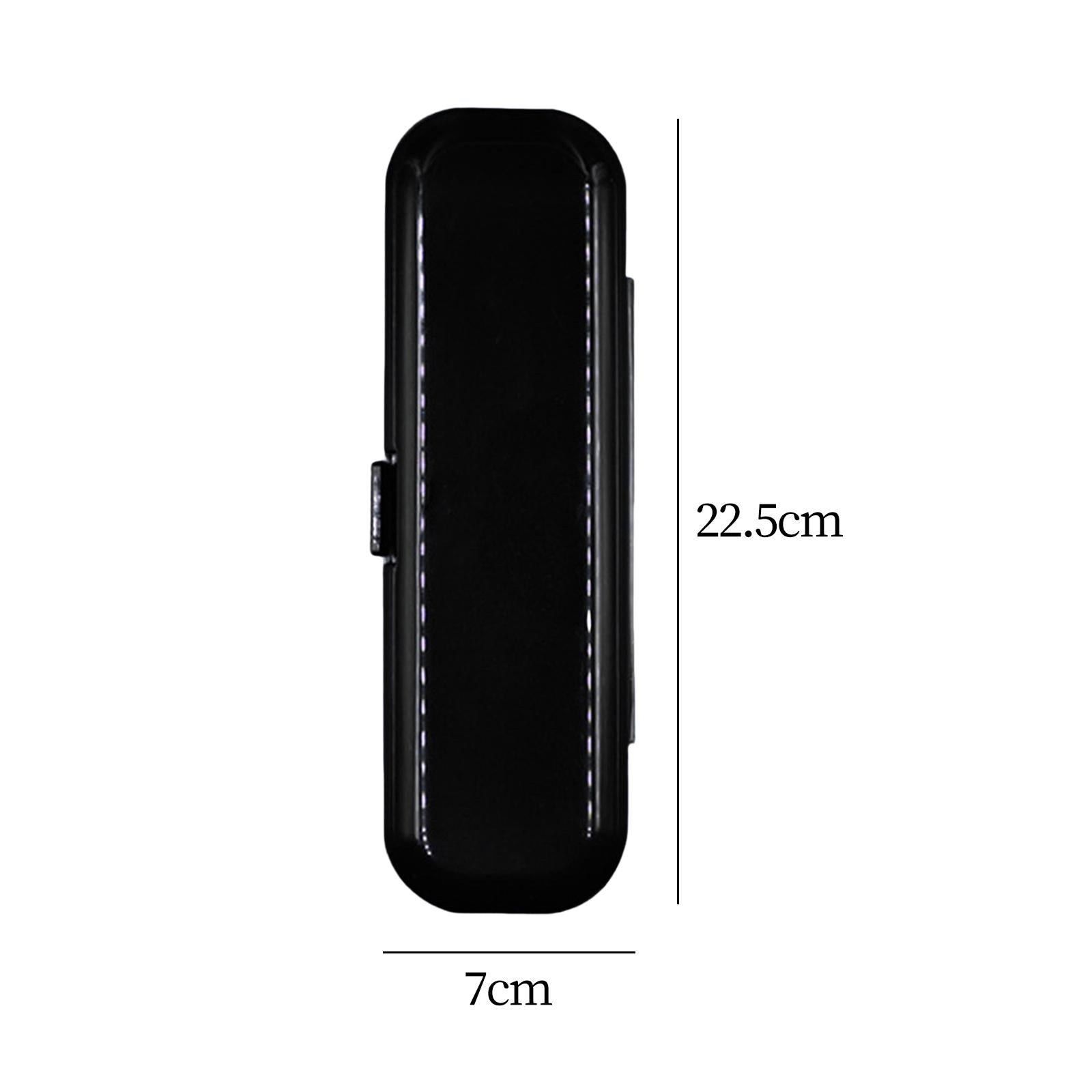 3xToothbrush Travel Case Protective Cover Compact Portable Holder for Bathroom Black