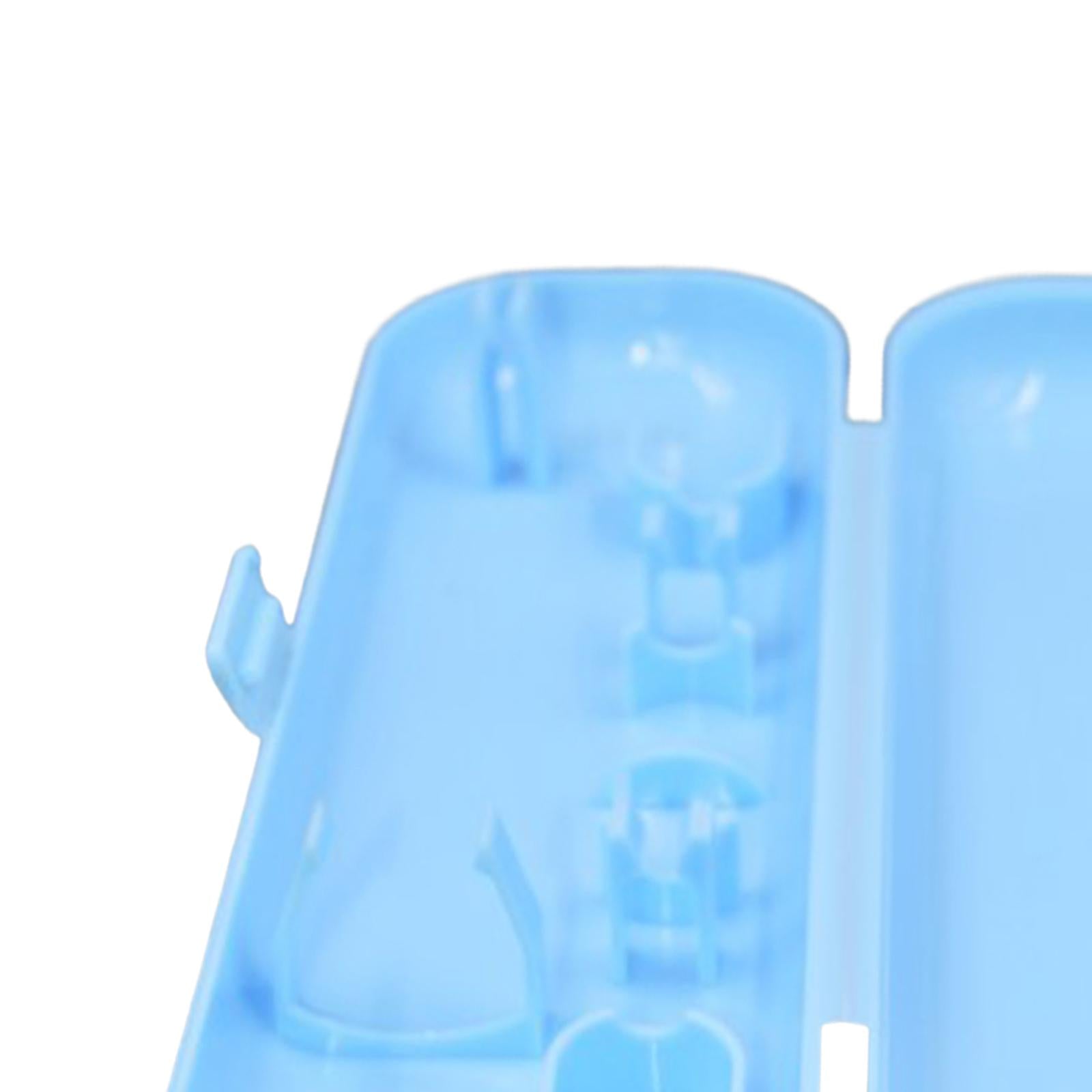 2xToothbrush Travel Case Protective Cover Compact Portable Holder for Bathroom Blue