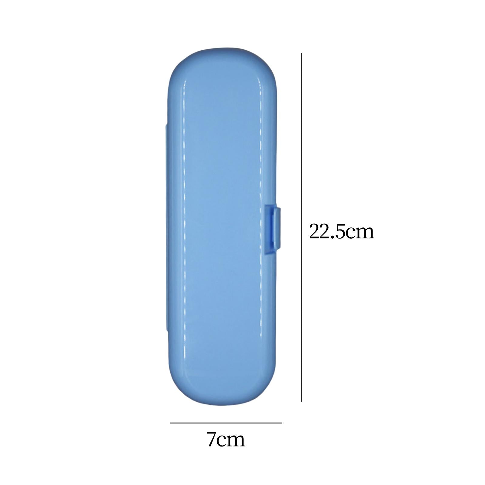 2xToothbrush Travel Case Protective Cover Compact Portable Holder for Bathroom Blue