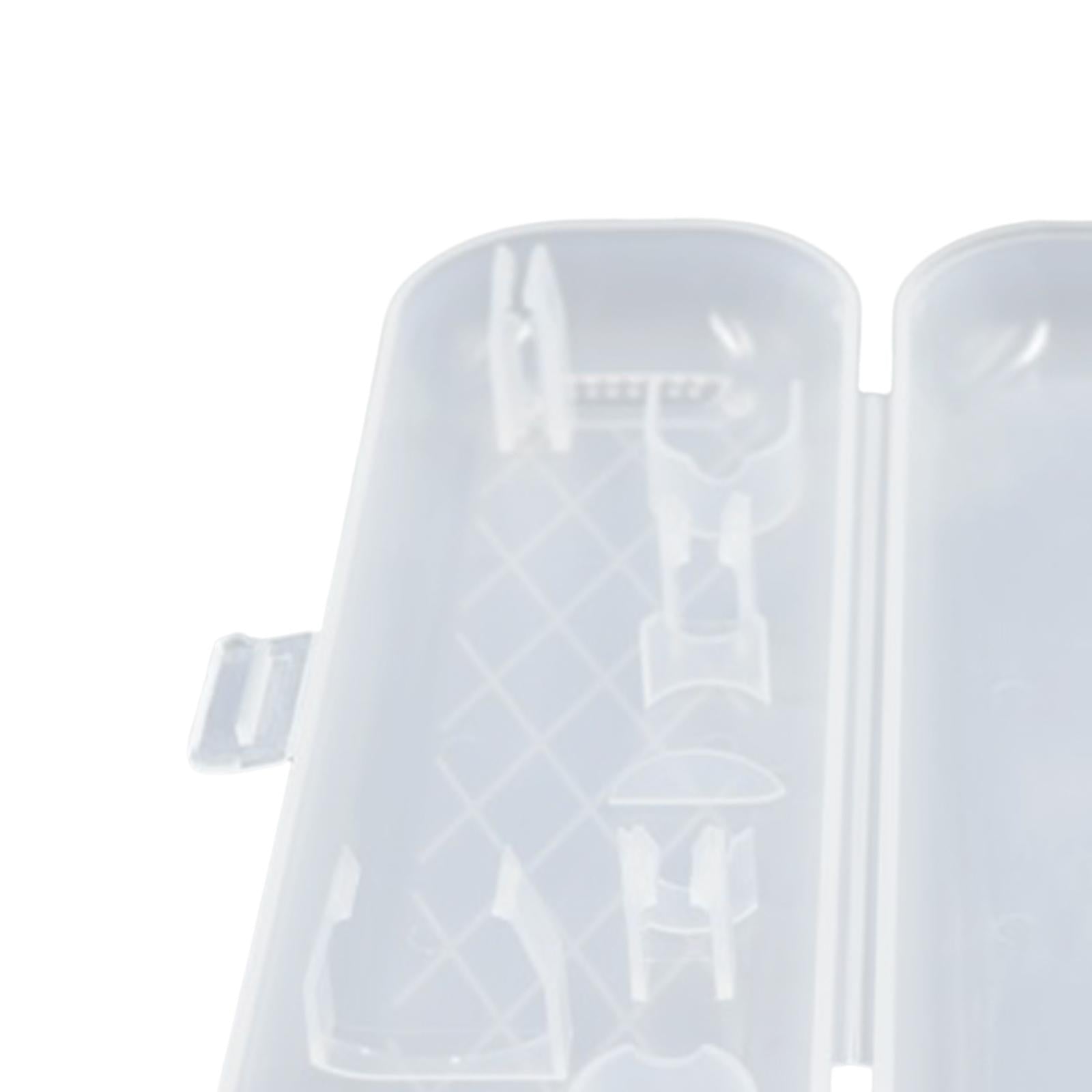 3xToothbrush Travel Case Protective Cover Compact Portable Holder for Bathroom Transparent
