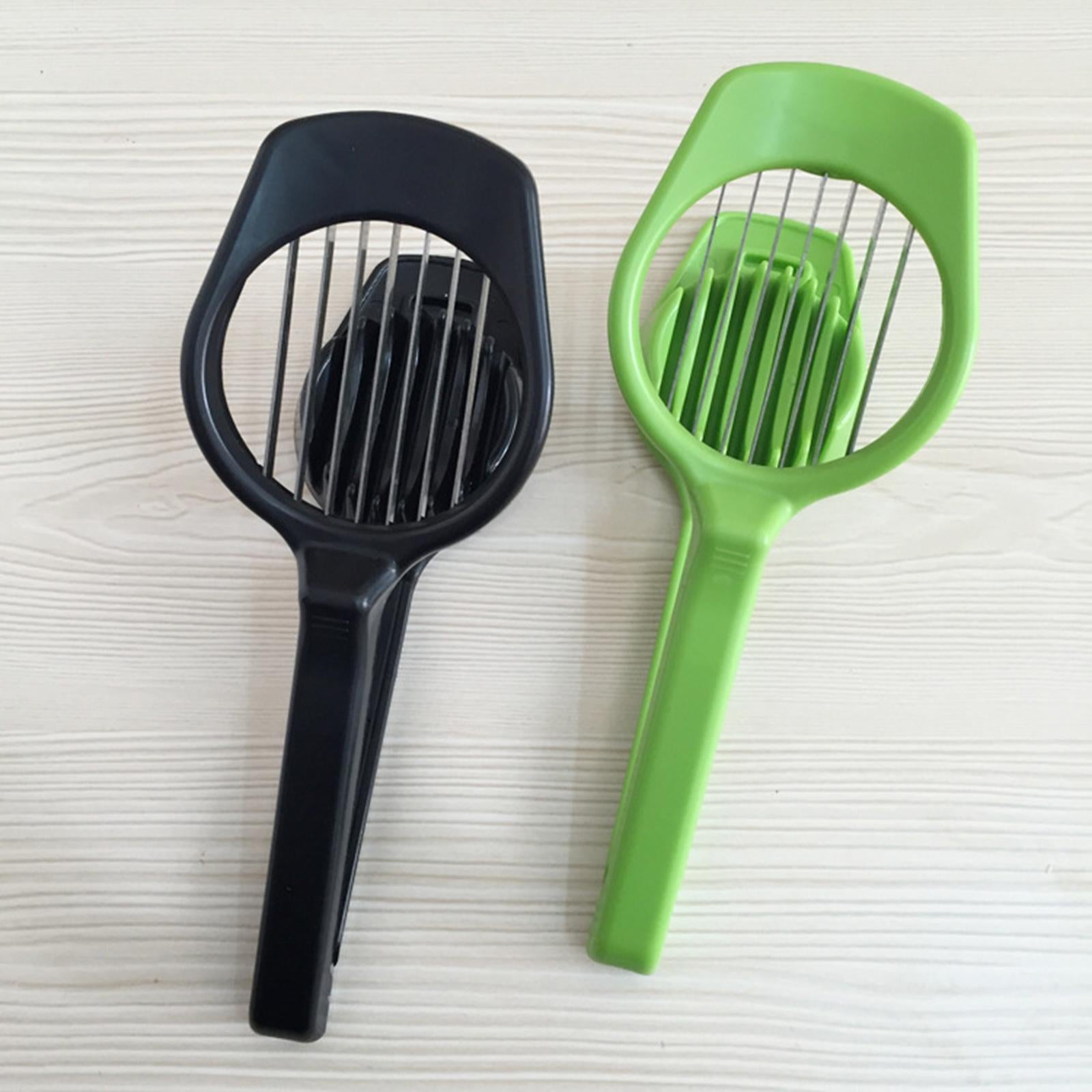 4xEgg Slicer Strawberry Cutter Divider for Cheese fruit Black