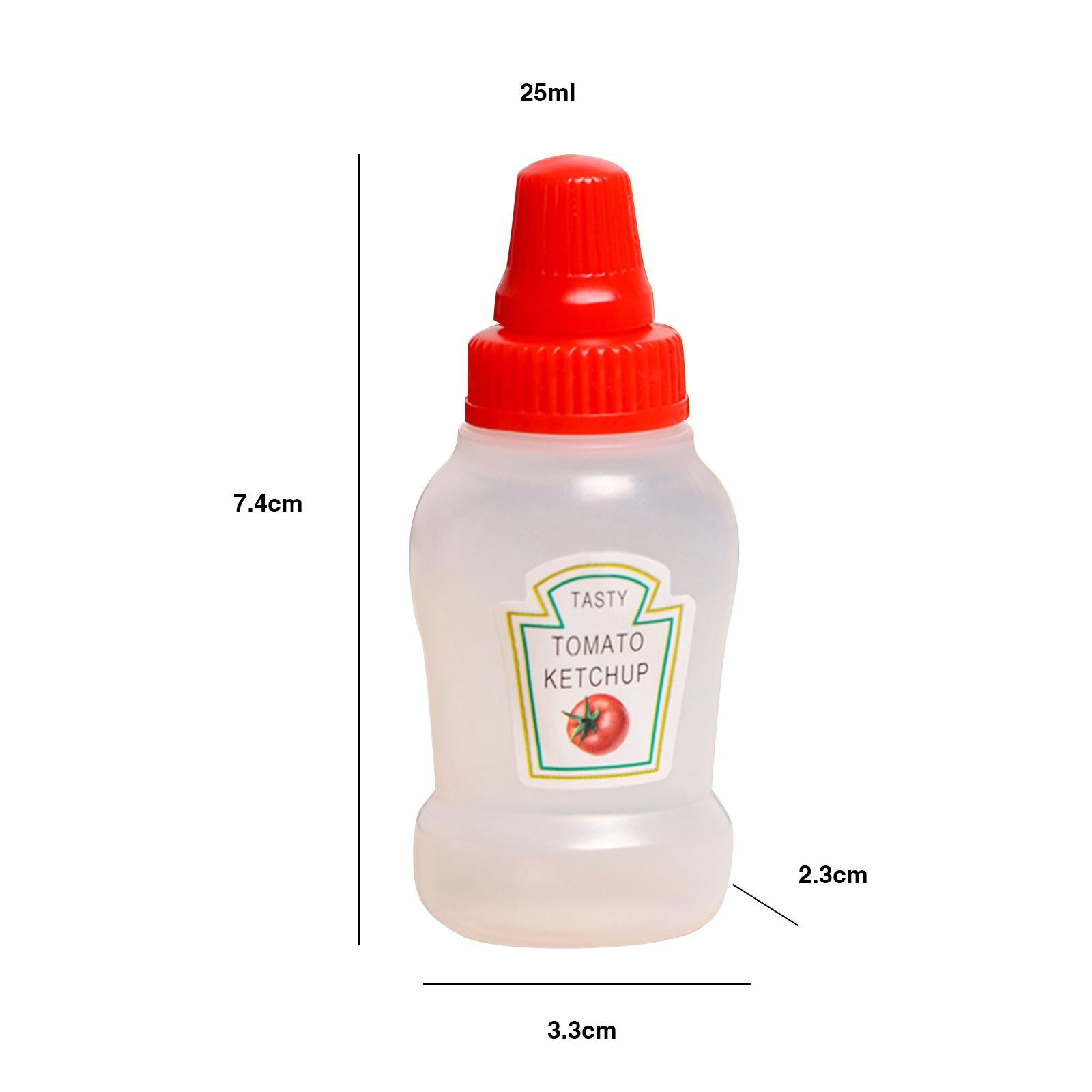 3xMini Tomato Ketchup Bottle Containers Bottle for Kitchen BBQ Outdoor ketchup