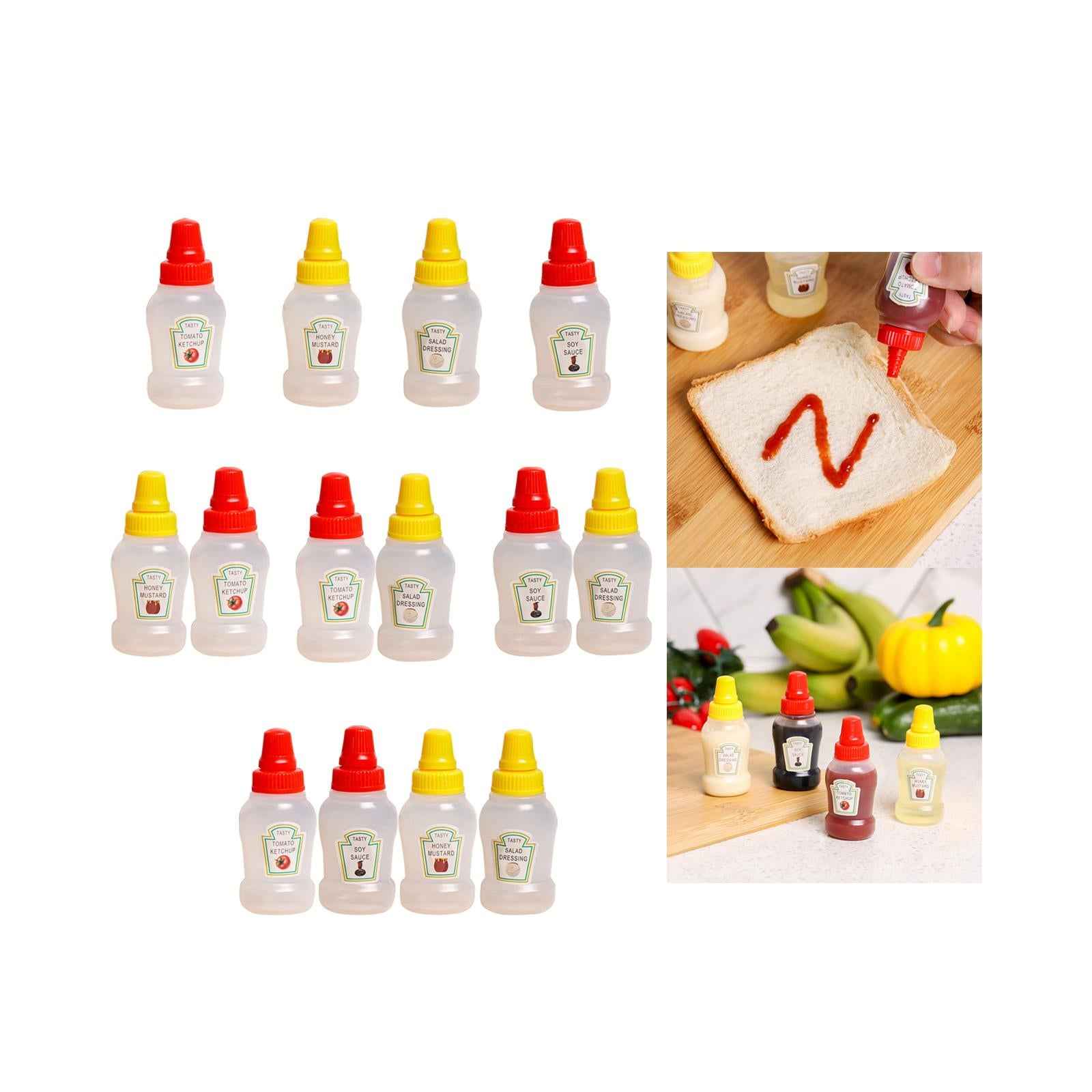Mini Tomato Ketchup Bottle Containers Bottle for Kitchen BBQ Outdoor ketchup