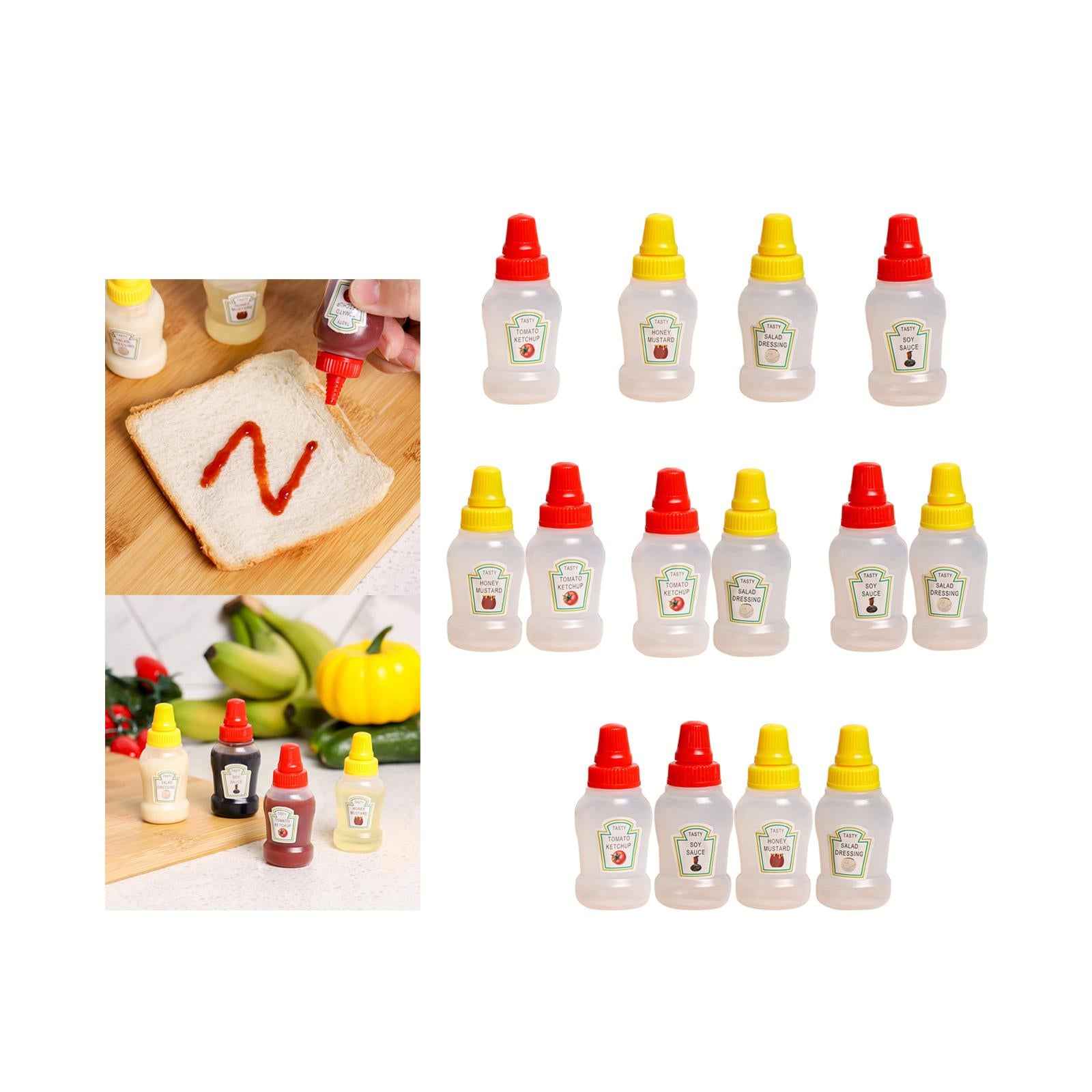 Mini Tomato Ketchup Bottle Containers Bottle for Kitchen BBQ Outdoor ketchup