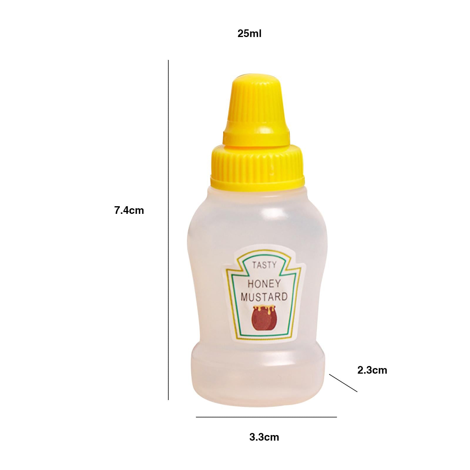 2xMini Tomato Ketchup Bottle Containers Bottle for Kitchen BBQ Outdoor honey 
