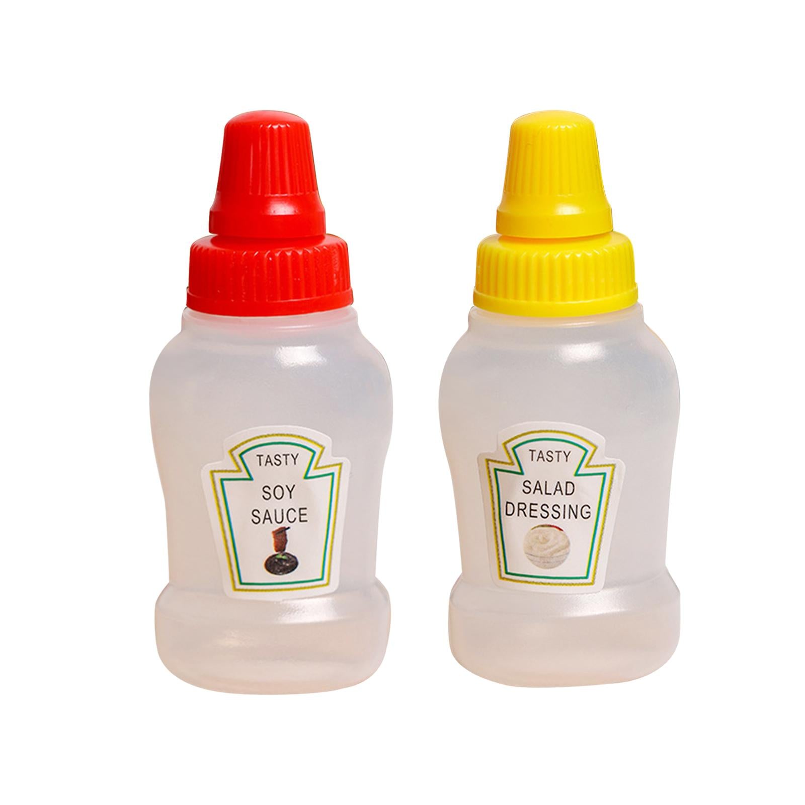5xMini Tomato Ketchup Bottle Containers Bottle for Kitchen BBQ Outdoor soy and salad