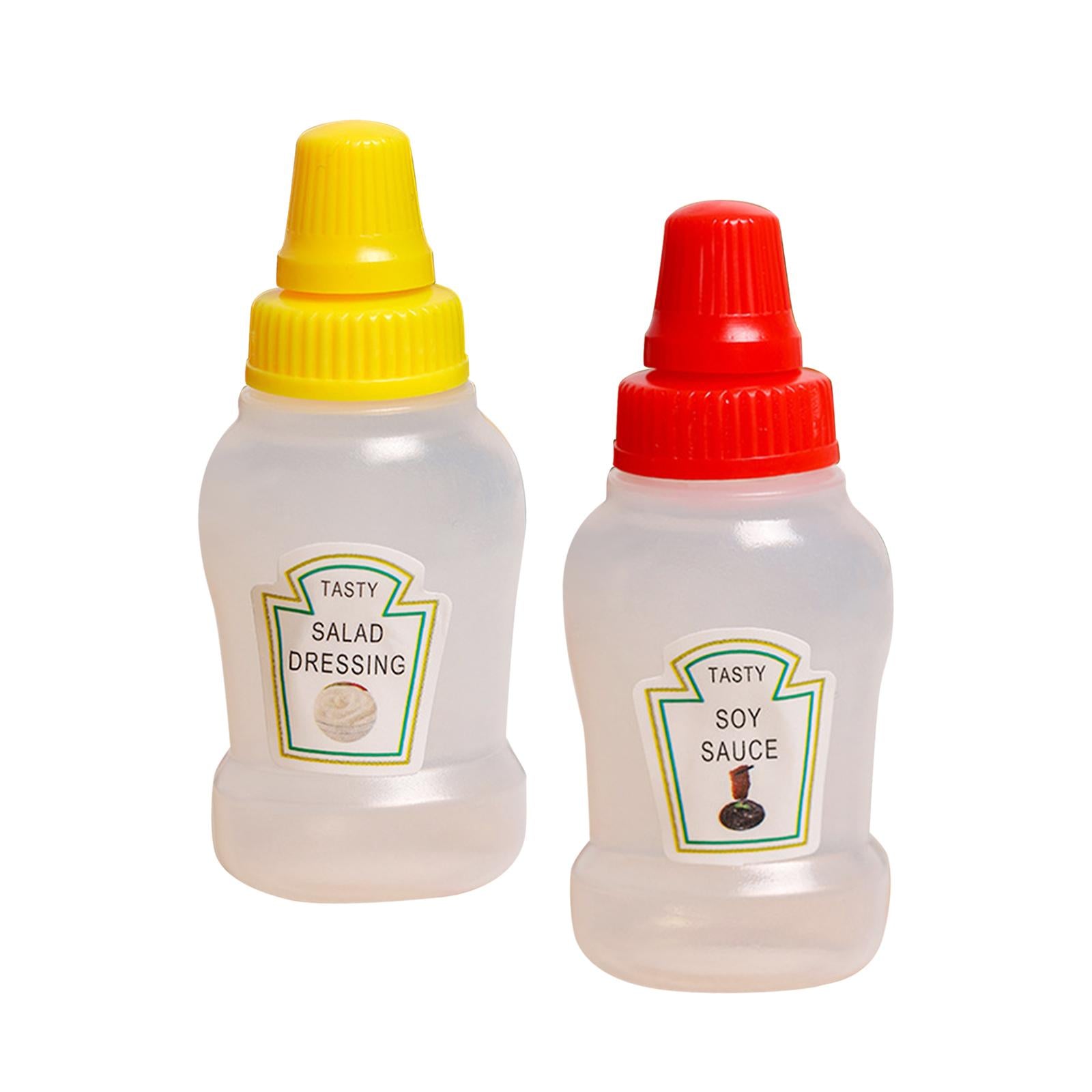 5xMini Tomato Ketchup Bottle Containers Bottle for Kitchen BBQ Outdoor soy and salad