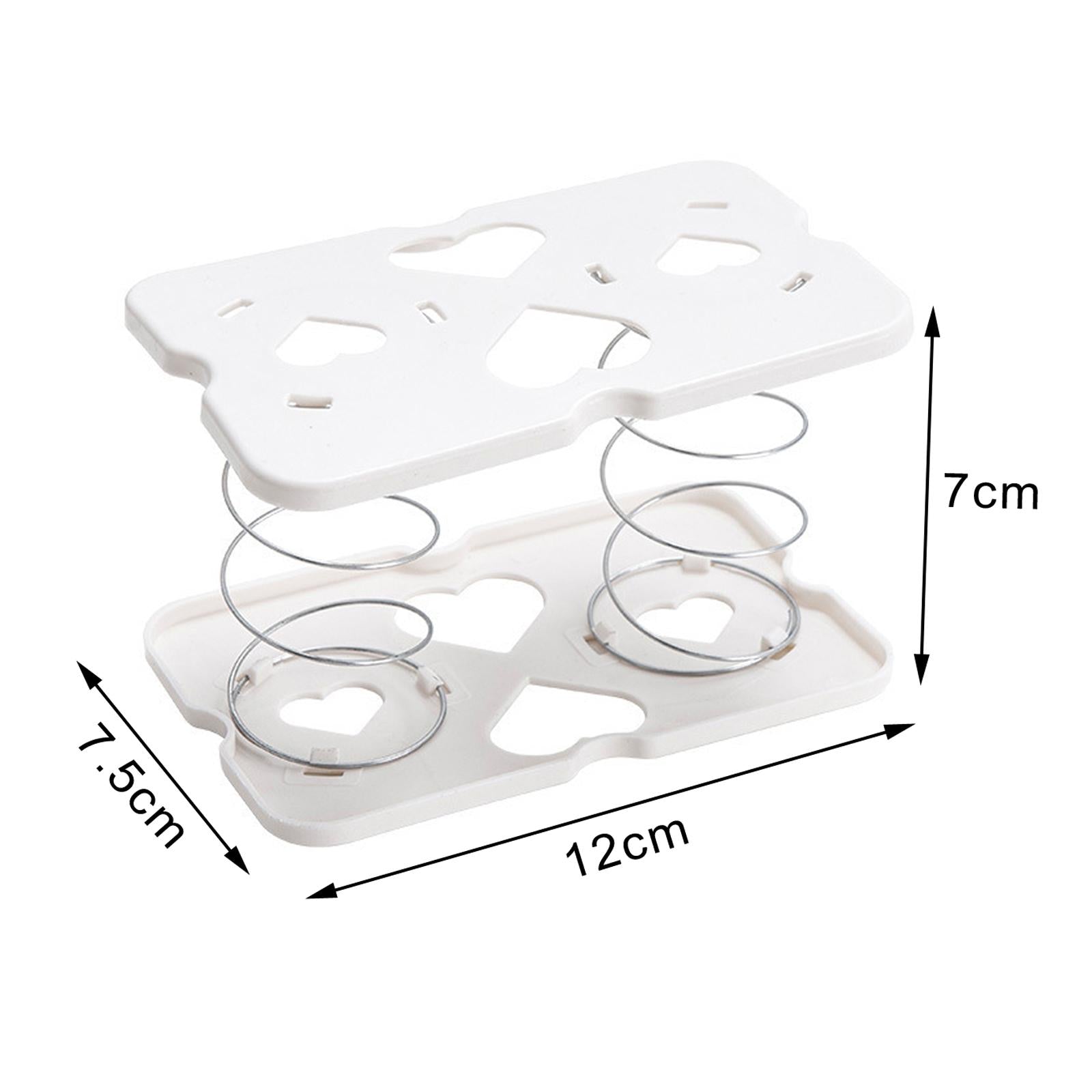 4xPlastic Spring Loaded Lifting Spring Tissue Holder for Family Toilet Bedroom