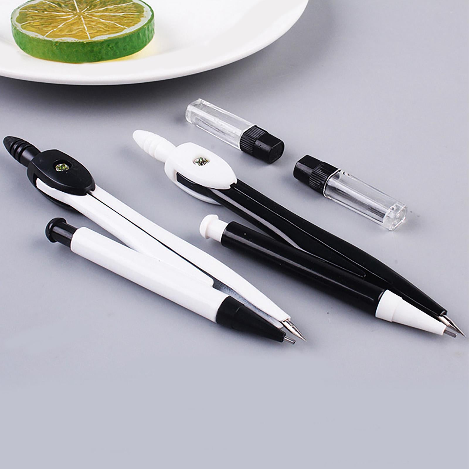 4xDrawing Compass Professional Draw Circle Tool for Geometry Teachers Learning White