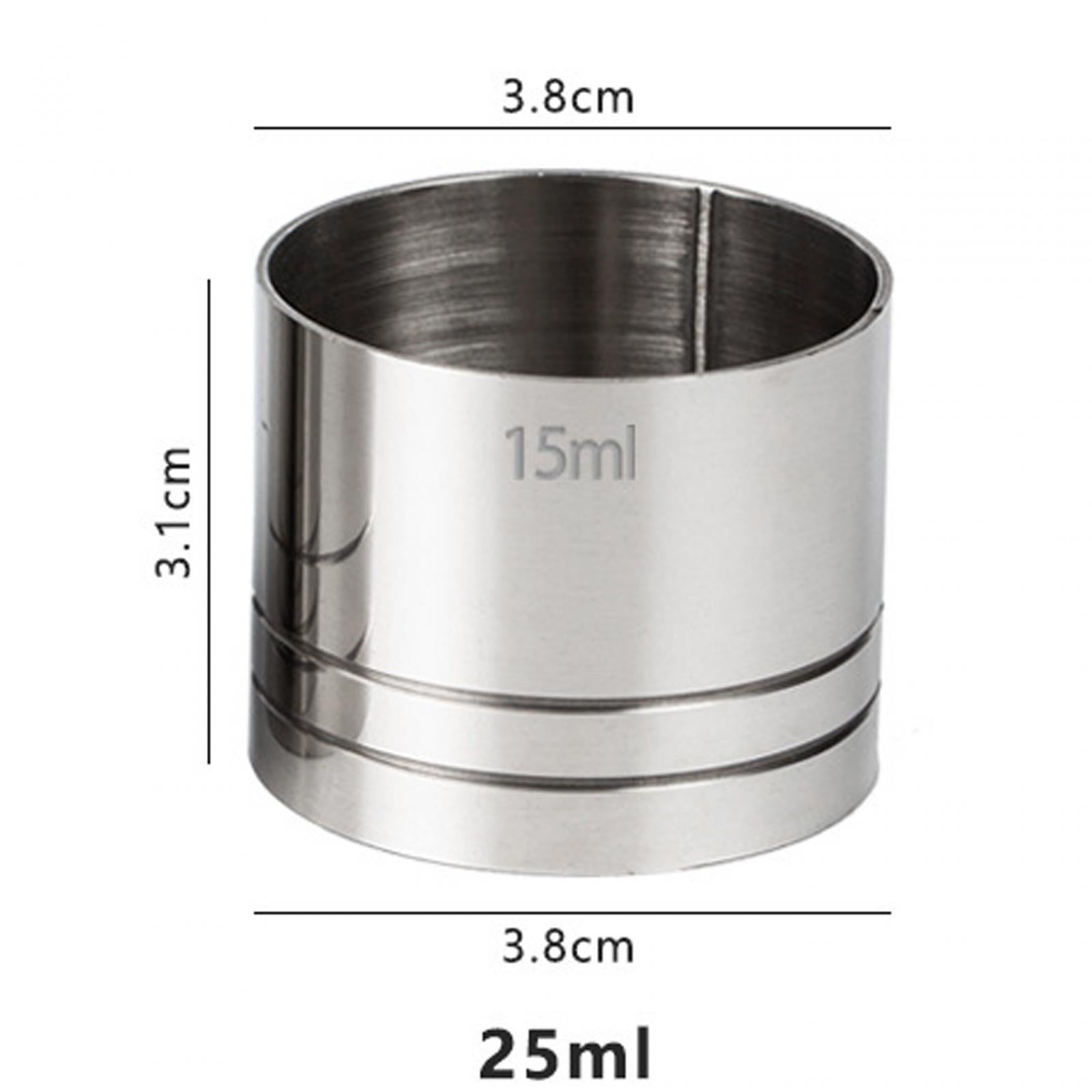 5xPractical Wine Cup Professional Bartender Drinks Measure Cup for Bar Kitchen 25ml