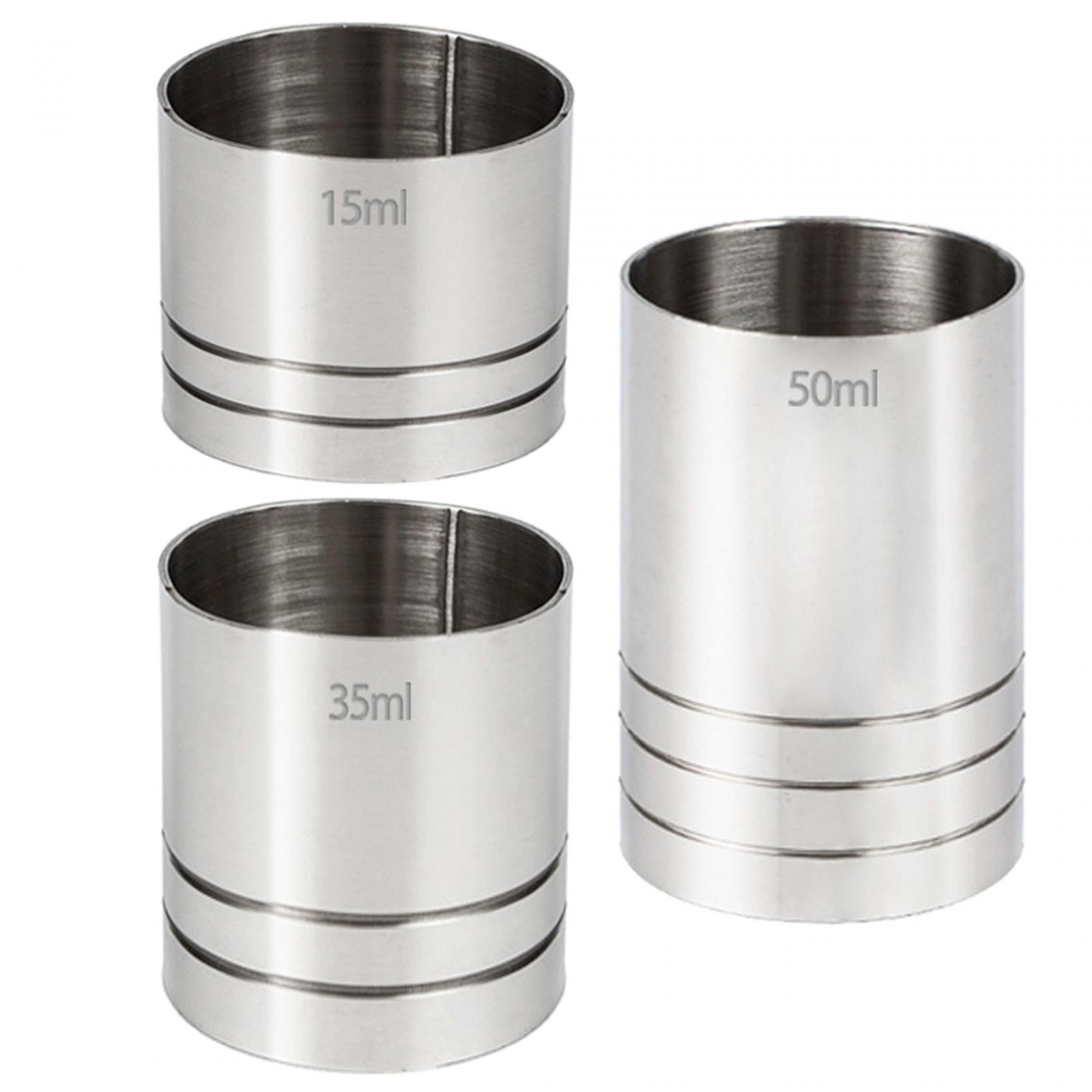 5xPractical Wine Cup Professional Bartender Drinks Measure Cup for Bar Kitchen 25ml