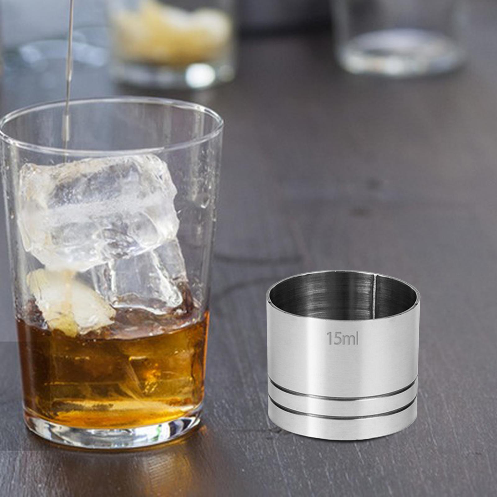 5xPractical Wine Cup Professional Bartender Drinks Measure Cup for Bar Kitchen 25ml