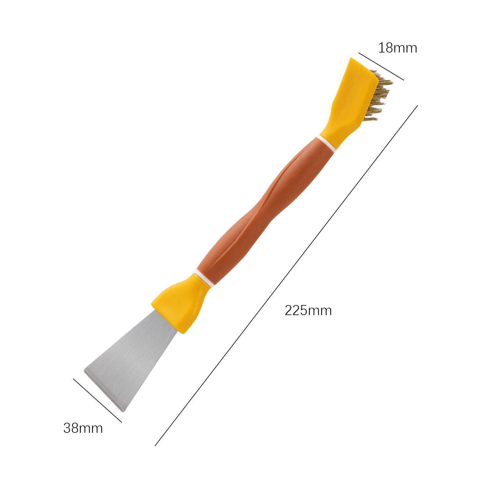2xCreative Cleaning Brush Rust Removal Tool for Kitchen Sink Hotel Yellow