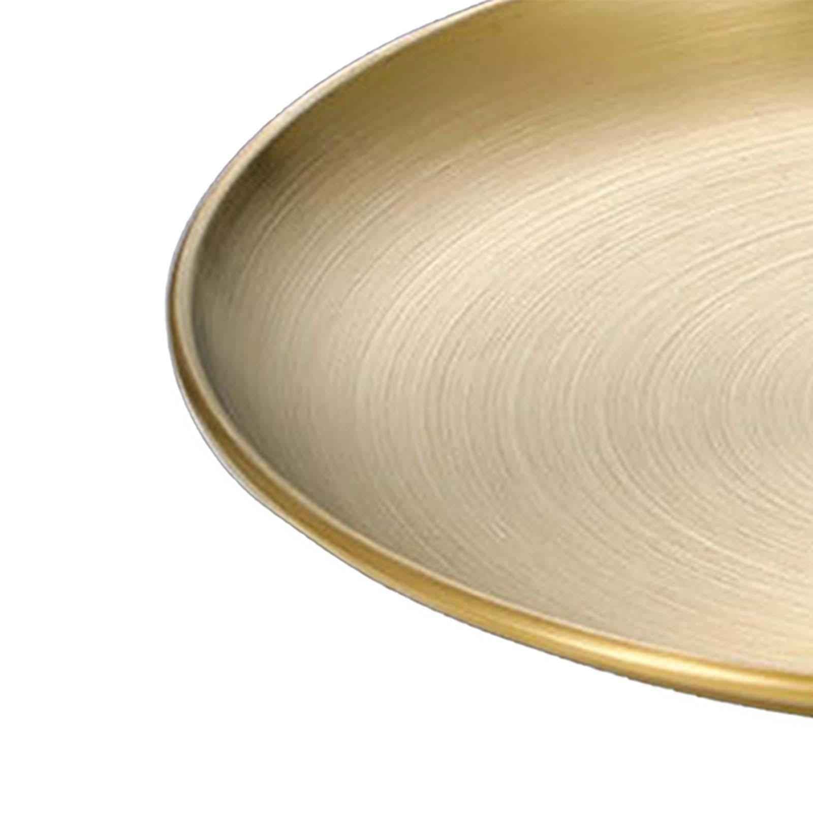 Stainless Steel Dinner Plates Reusable Serving Plate for Party Dessert Hotel gold 14cm