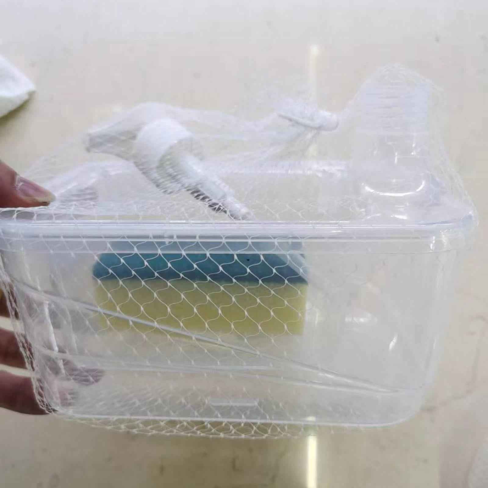Soap Dispenser and Scrubber Holder Manual Liquid Pump Bottle for Kitchen Bar