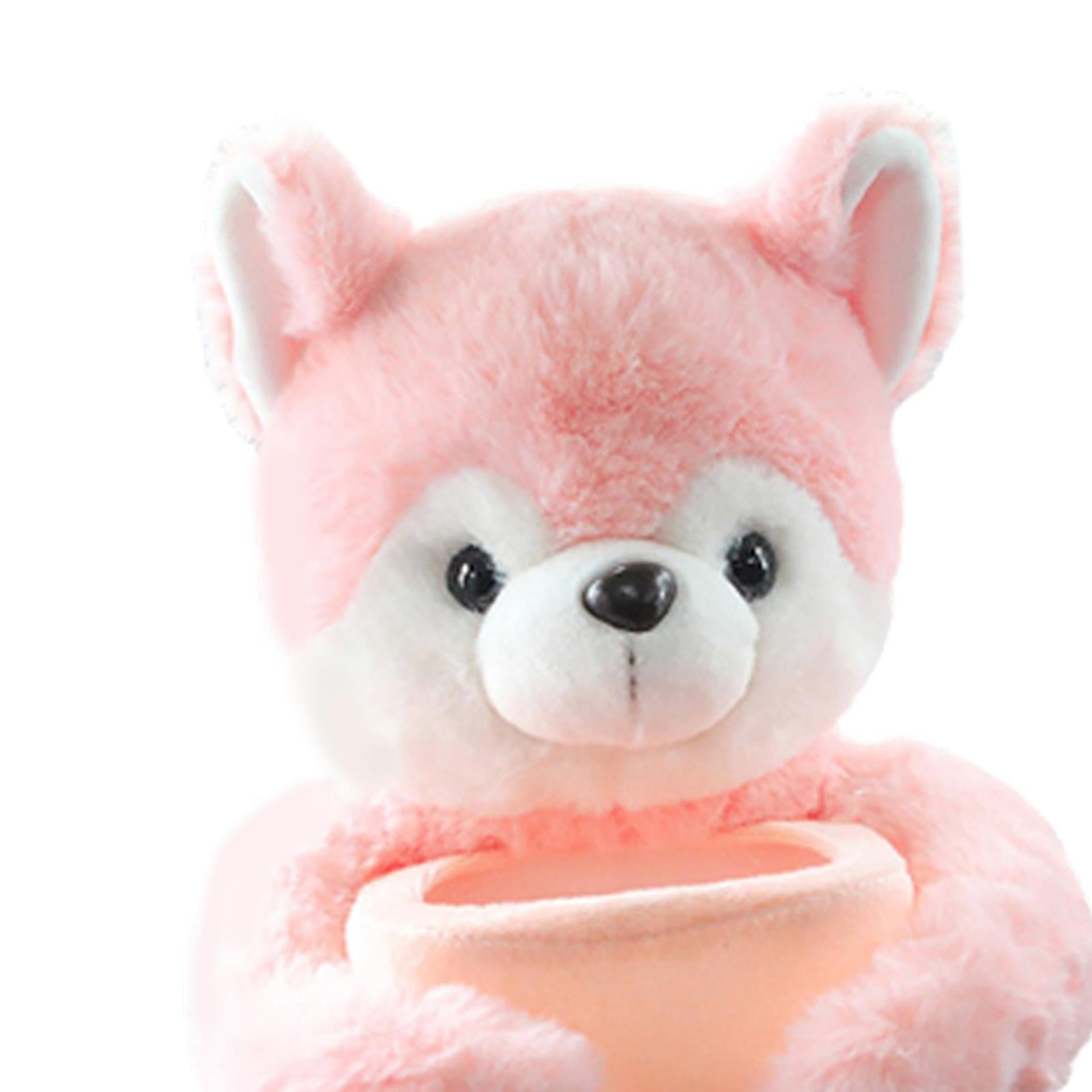 Creative Car Trash Can Cute Plush Toy Universal Tissue Case Decor foxes
