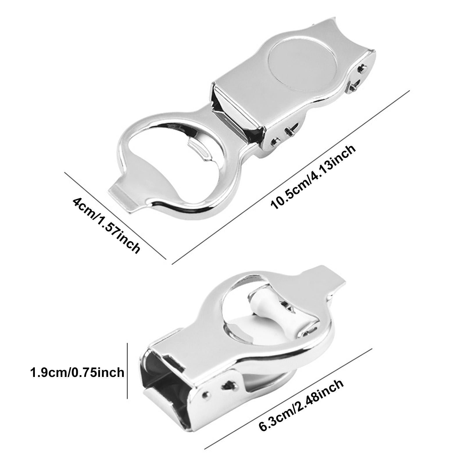 2xFolding Bottle Opener Easy Opening Jars Lid Remover for Picnic Camping Hotel