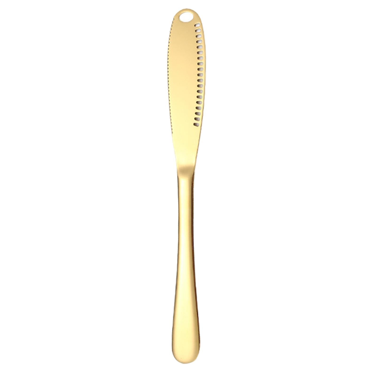2x3 in 1 Butter Spreader Knife Breakfast Spreads Knives Buffet Kitchen Gadgets Gold
