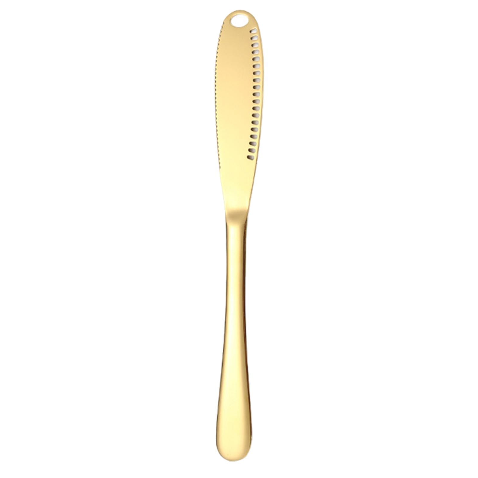 3x3 in 1 Butter Spreader Knife Breakfast Spreads Knives Buffet Kitchen Gadgets Gold