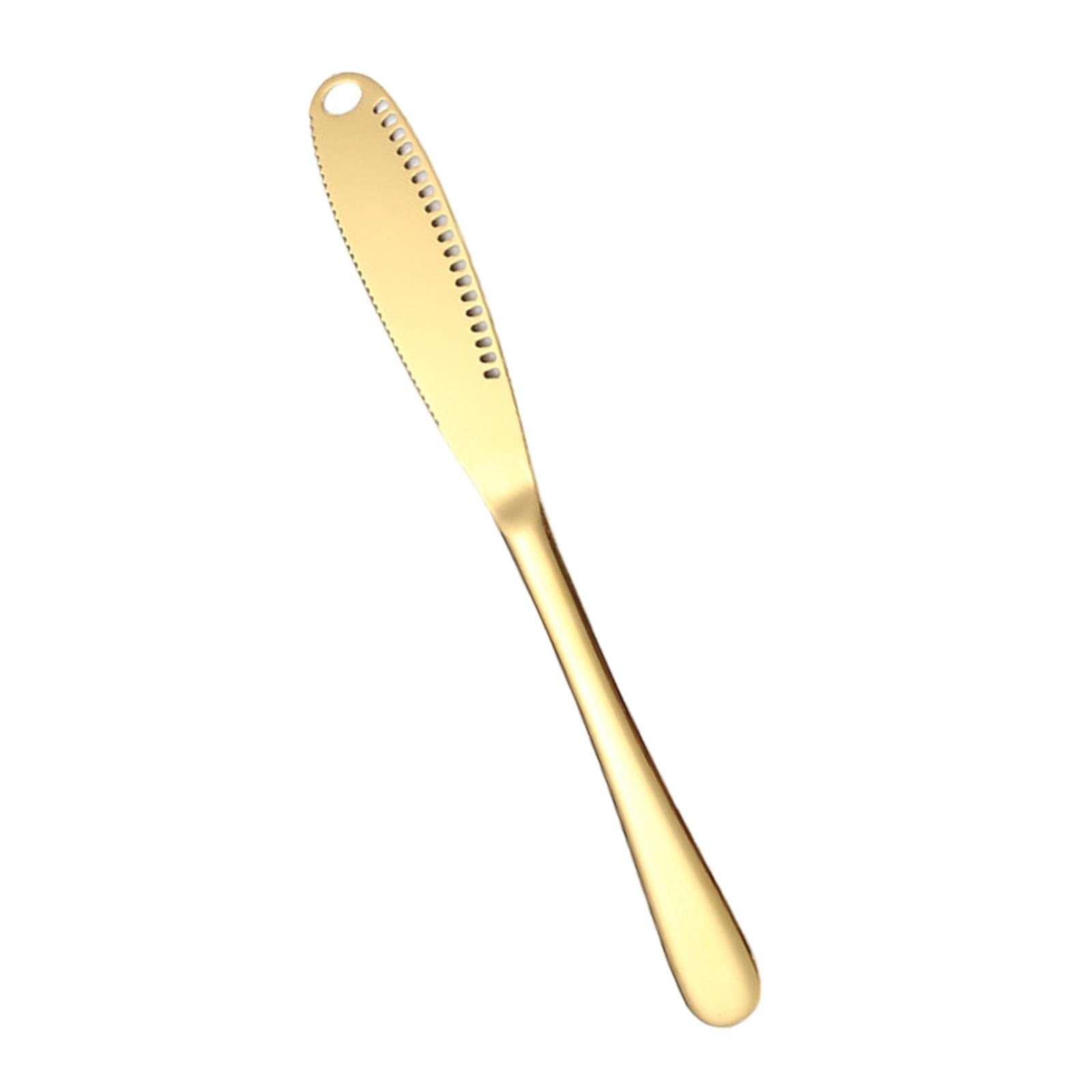 4x3 in 1 Butter Spreader Knife Breakfast Spreads Knives Buffet Kitchen Gadgets Gold