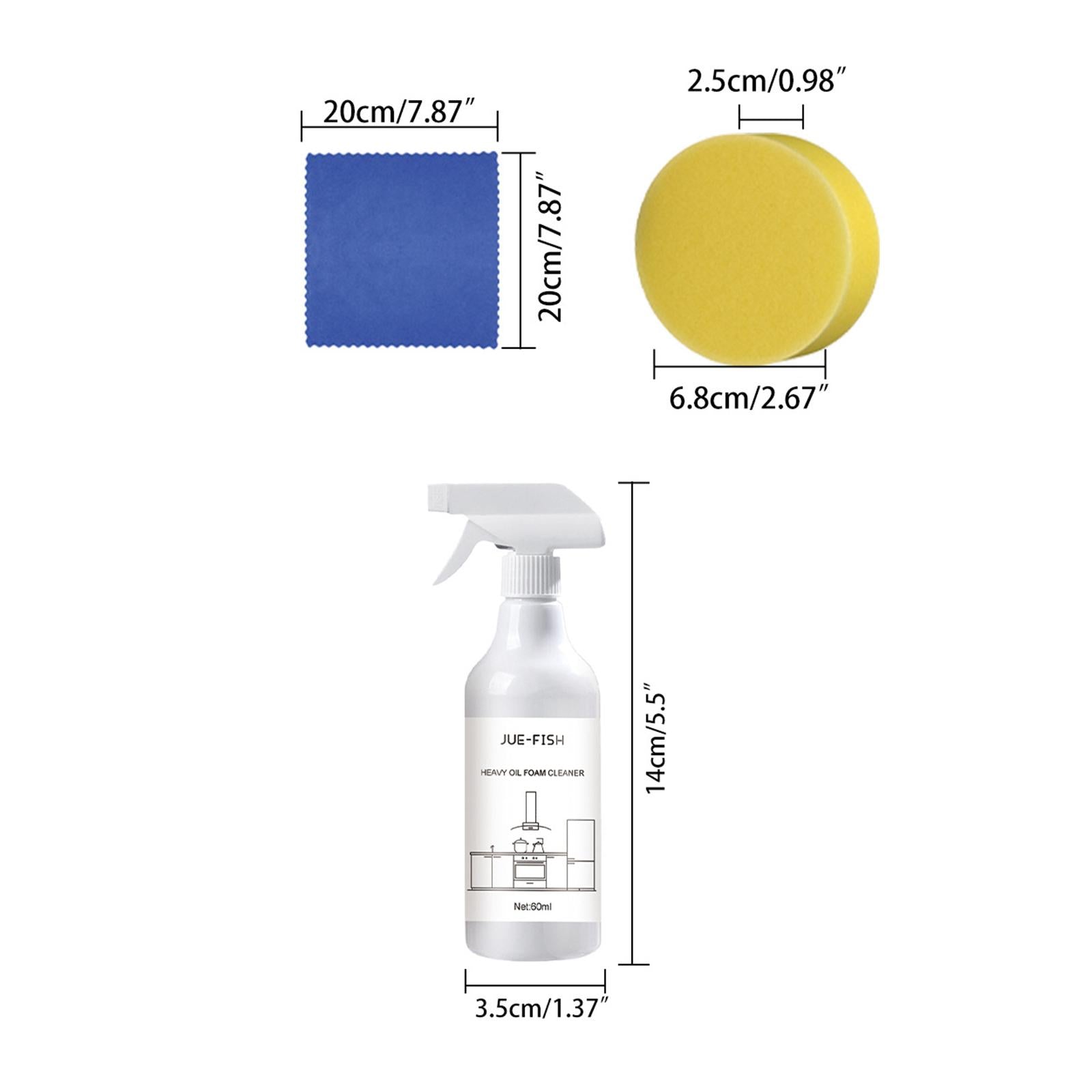 4xBubble Spray 60ml Bubble Foam for Faucets Kitchen Pot Bottom