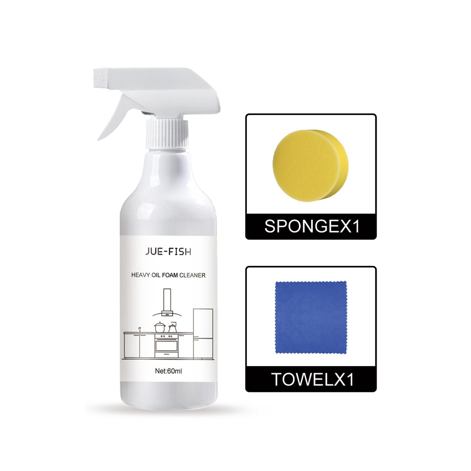 2xBubble Spray 60ml Bubble Foam for Faucets Kitchen Pot Bottom