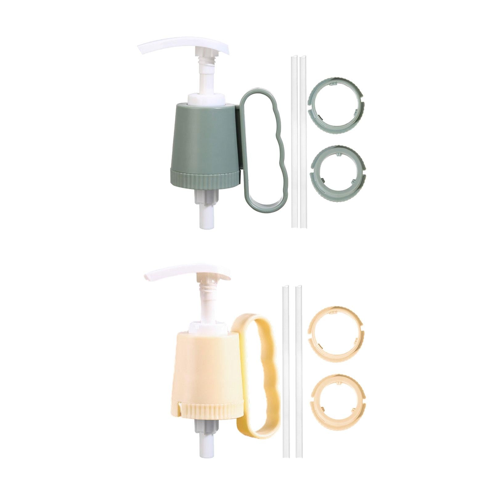 4xKetchup Sauce Squeezer Nozzle Hand Press Type Syrup Dispenser for Restaurants beige