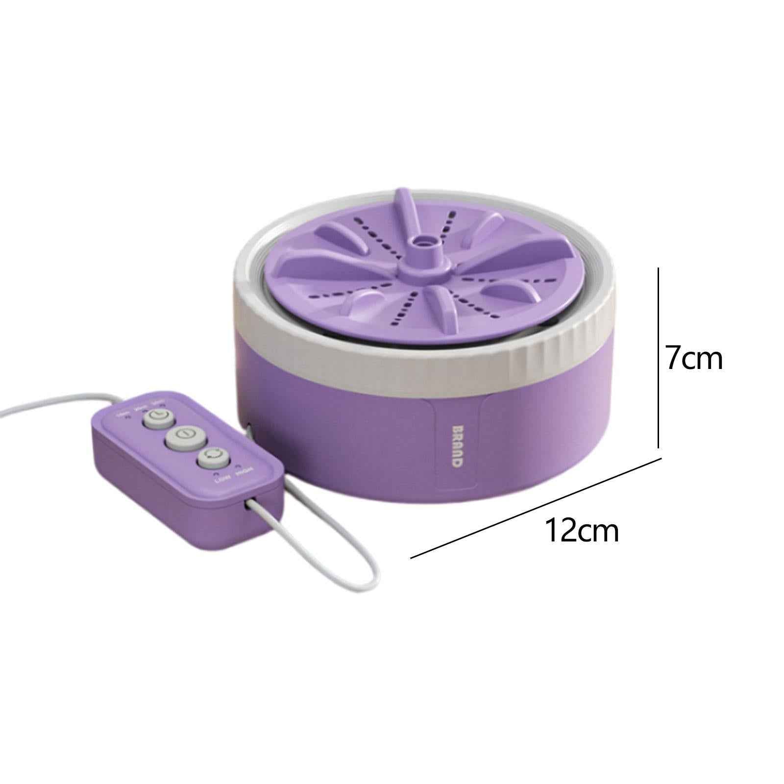 Mini Turbine Washing Machine USB Powered Small Size for 4kg Personal Laundry Purple