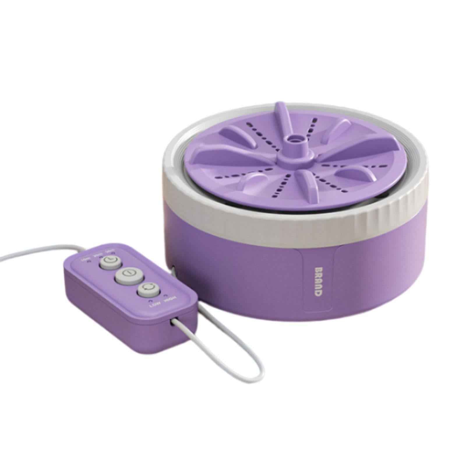 Mini Turbine Washing Machine USB Powered Small Size for 4kg Personal Laundry Purple