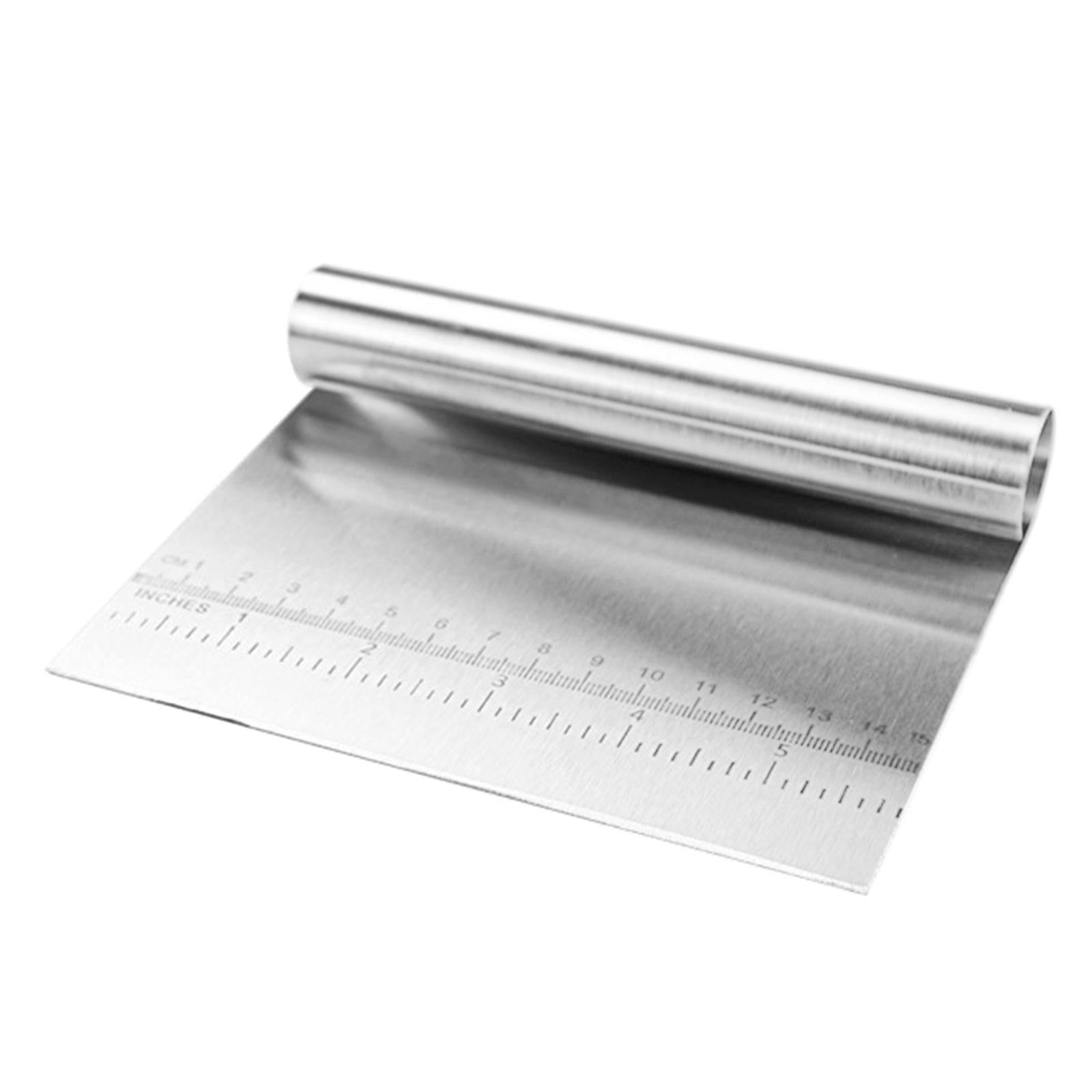 4xStainless Steel Food Scraper Multipurpose Cutter for Cake Cookie